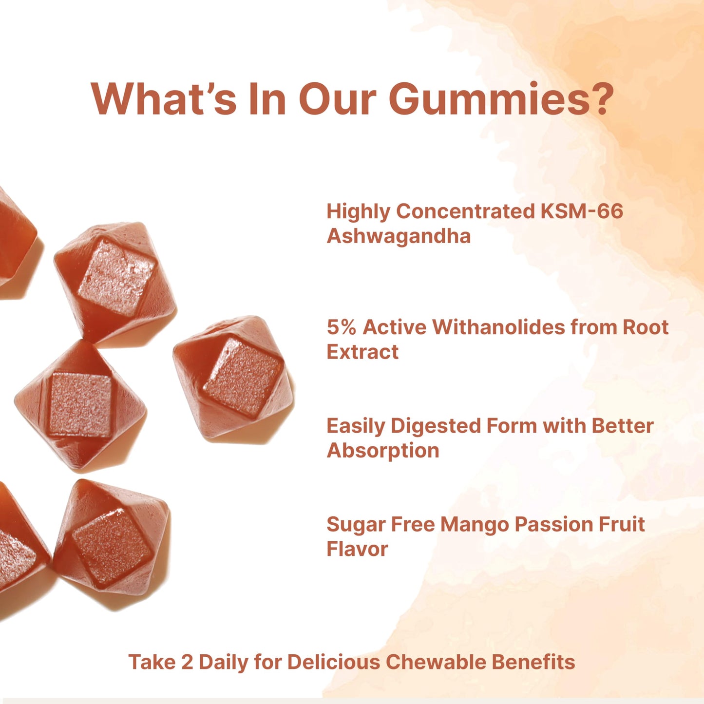 Micro Ingredients KSM-66 Ashwagandha Gummies, 120 Gummies
