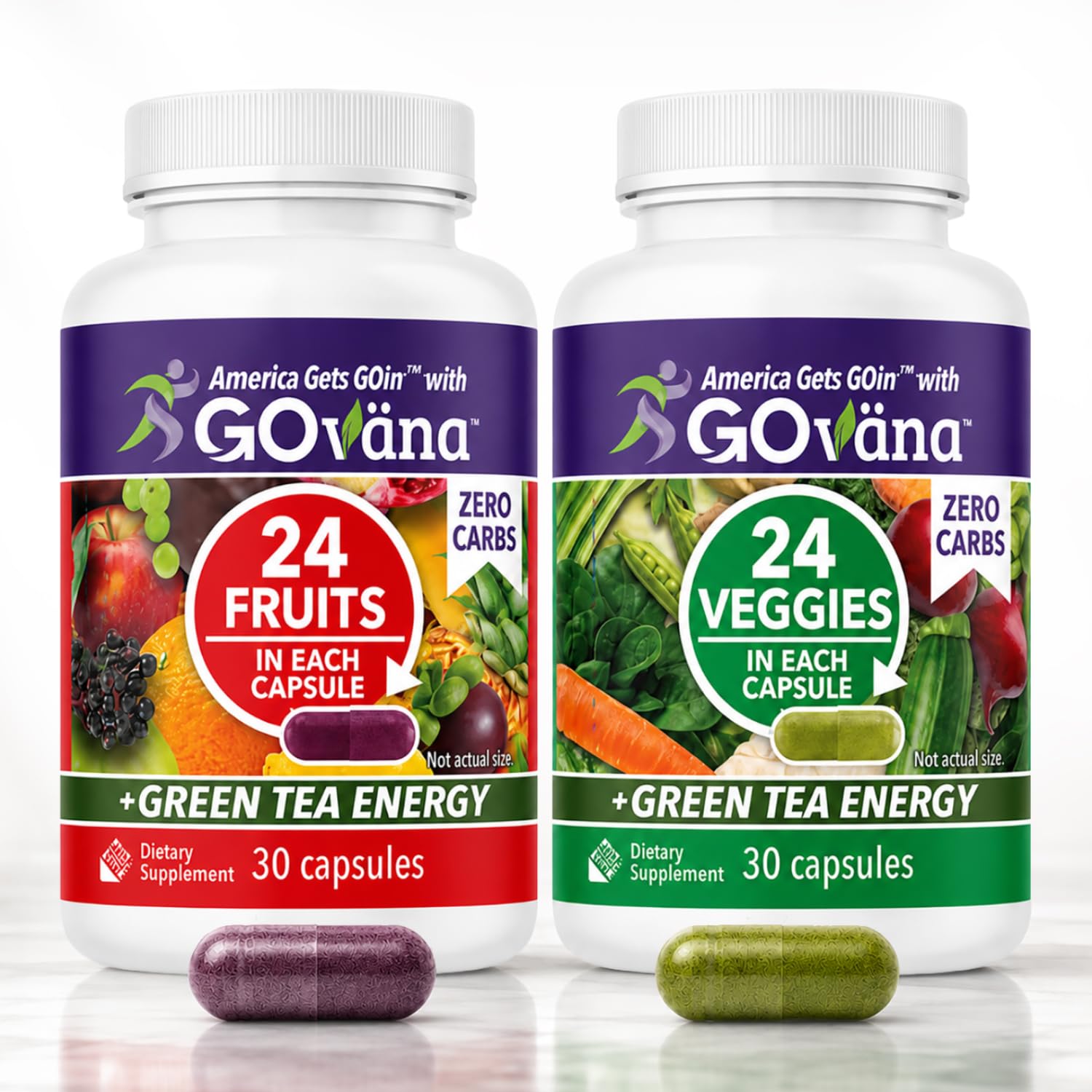 Hempvana GOvana Fruits & Veggies Supplement Capsules, 60 Capsules