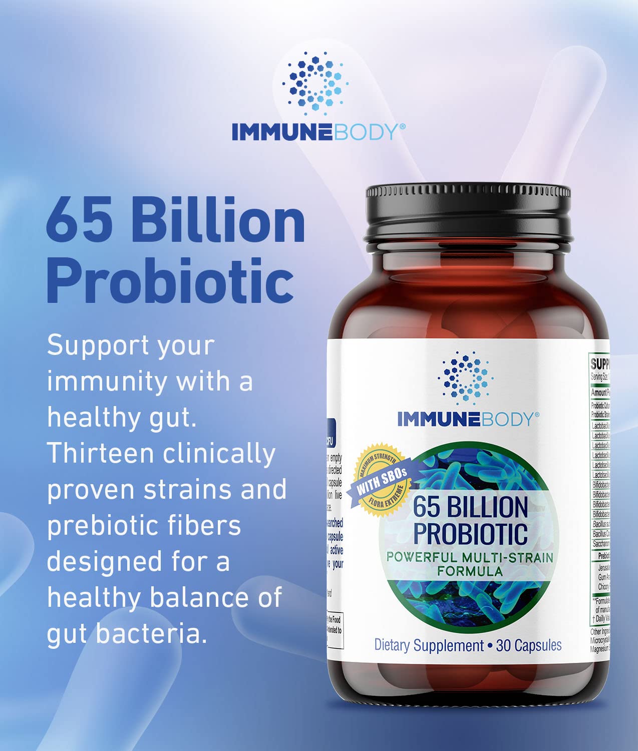 ImmuneBody Ultimate Digestive Health Probiotic Capsule 30 Capsules