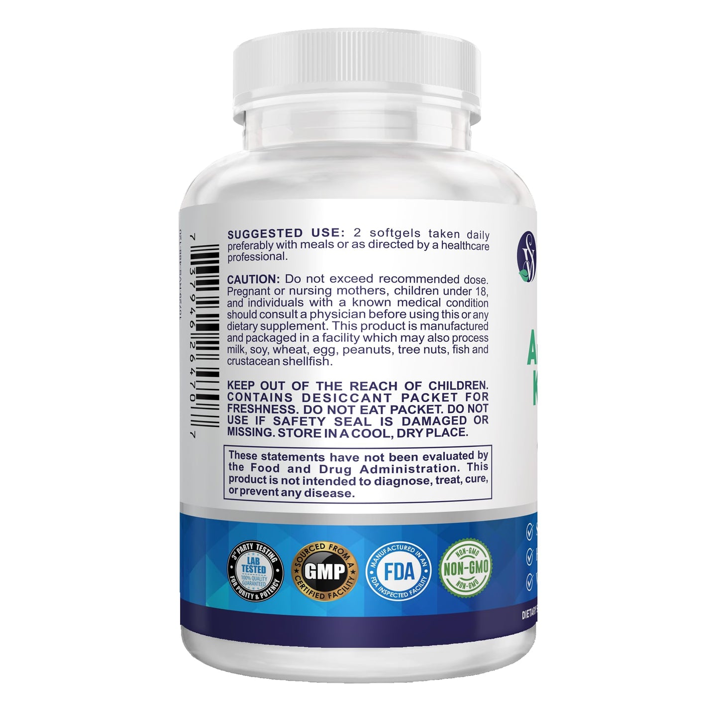 Vitality Span Krill Oil 1000mg Softgels 120 Count