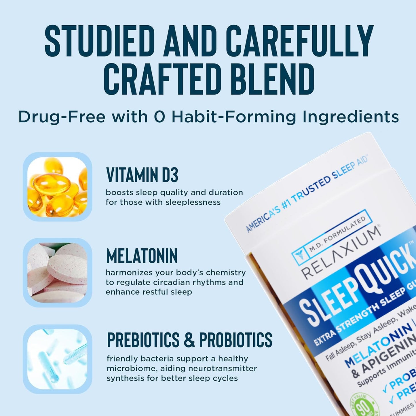 Relaxium SleepQuick Gummies 180 Gummies