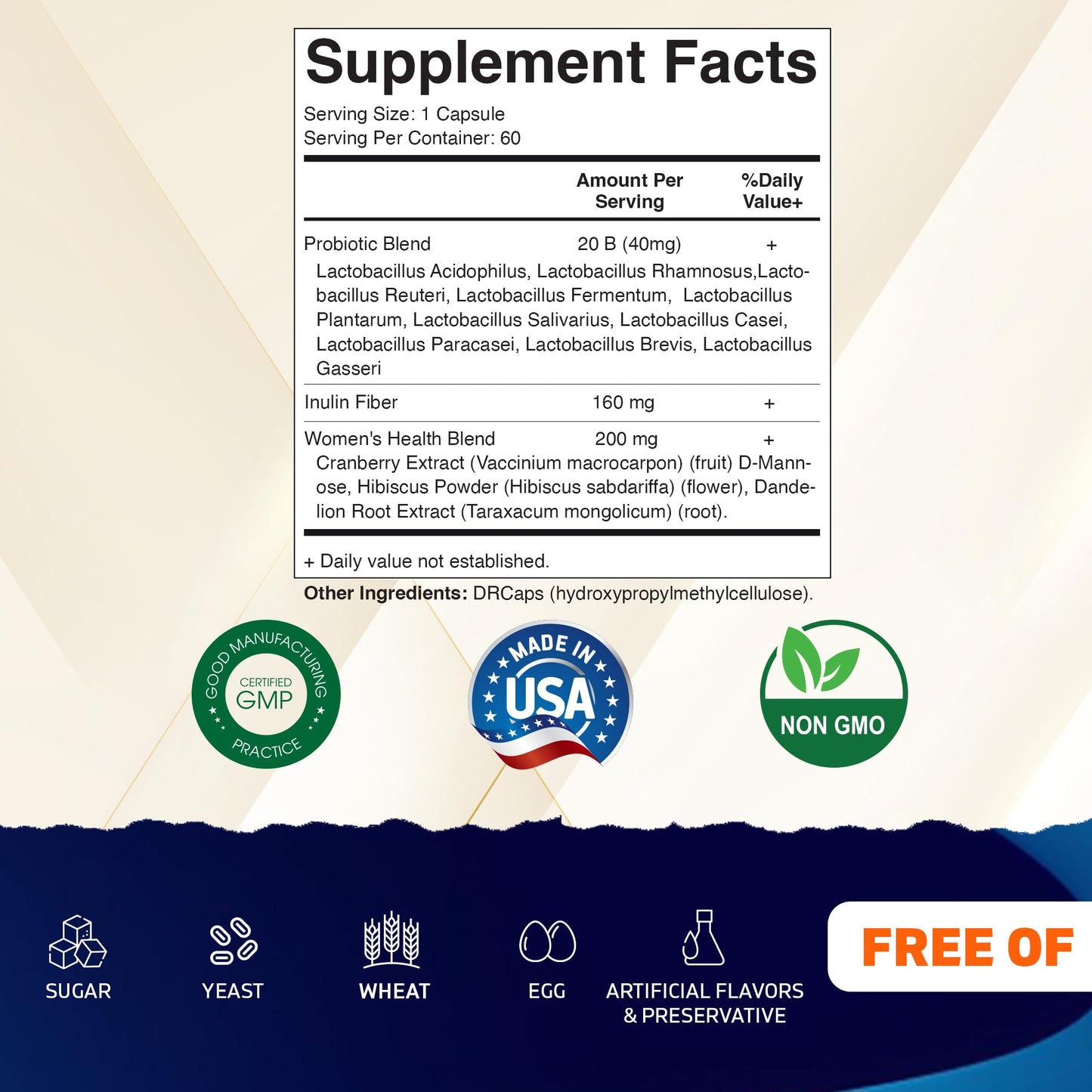 Vitamatic Vaginal Probiotics for Women 60 Capsules