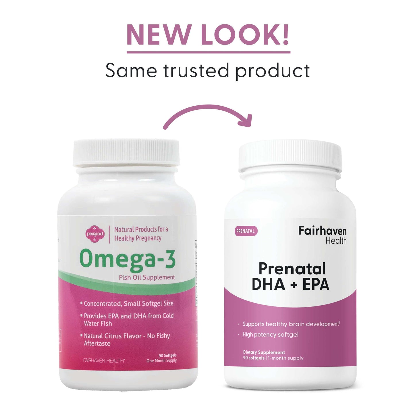 Fairhaven Health Peapod Prenatal DHA 90 Softgels