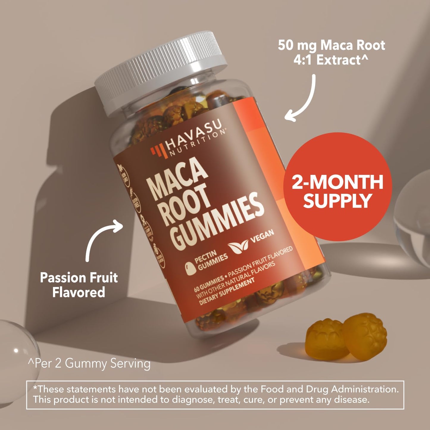 HAVASU NUTRITION Maca Root Gummies Gummy 60 Count