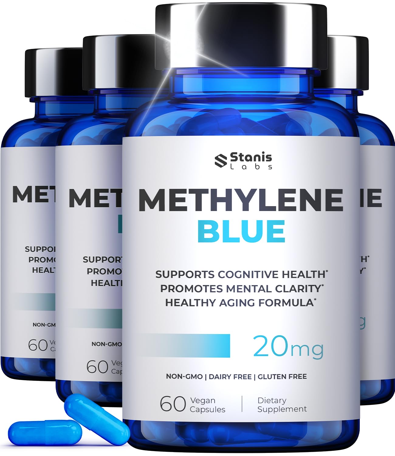 Stanis Labs Ultimate Methylene Blue Capsules 20mg, 240 Count