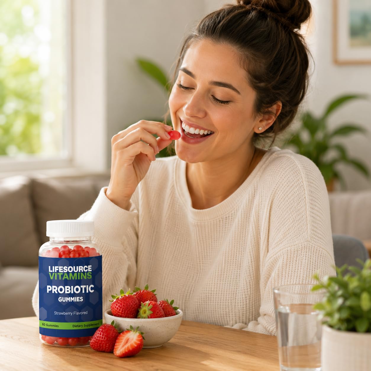 LifeSource Vitamins Organic Probiotic 60 Gummies