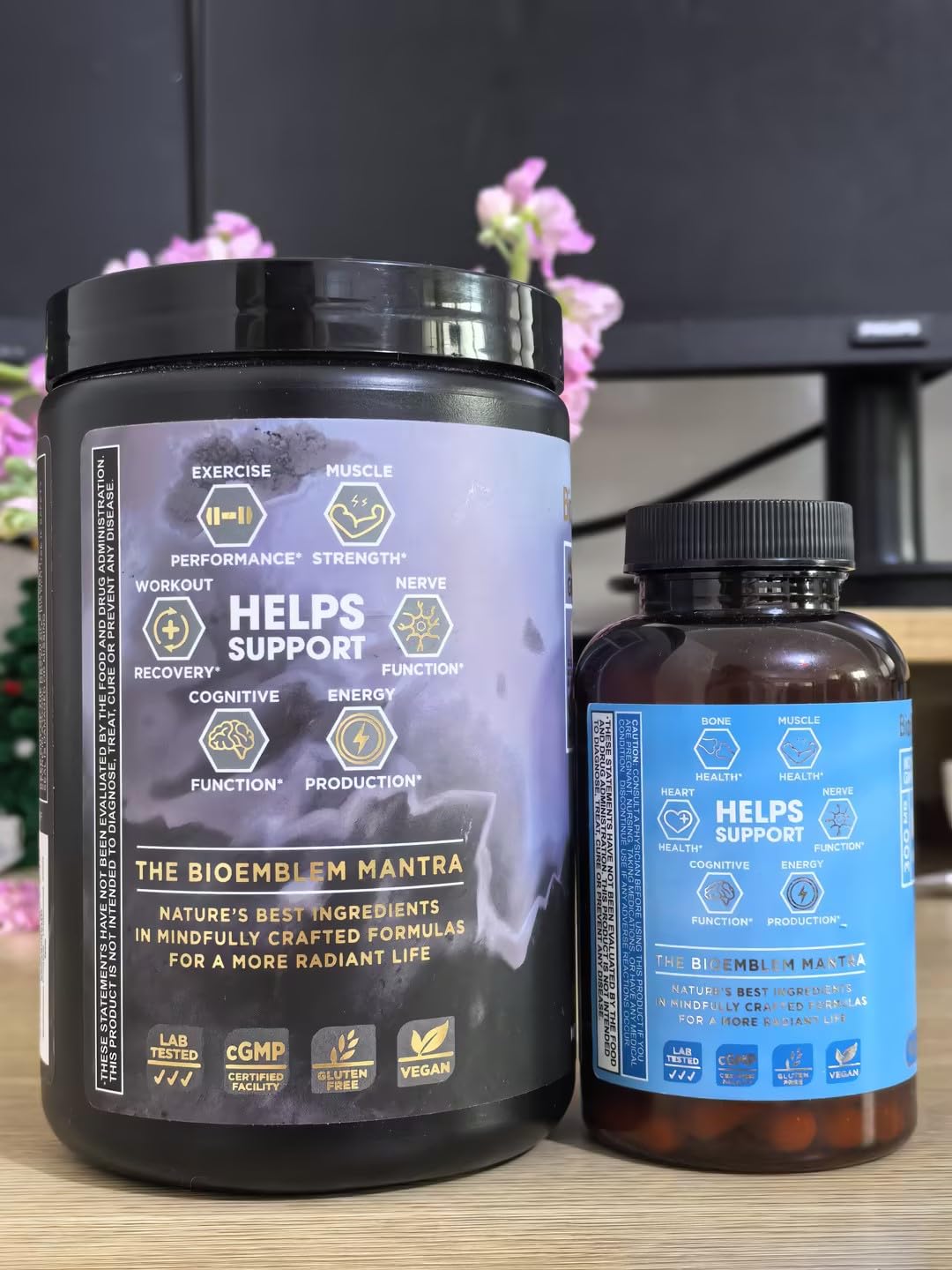 BioEmblem Triple Magnesium Complex and Creatine Monohydrate Powder 150