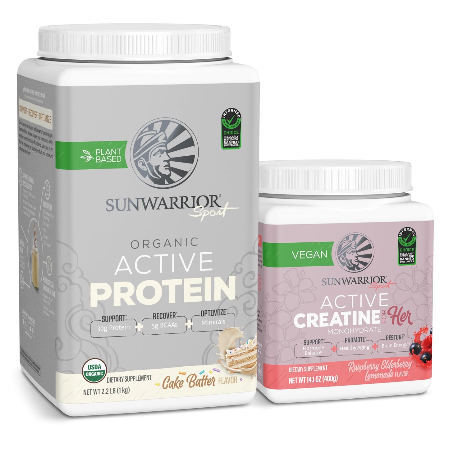 Sunwarrior Vegan Protein Powder USDA Organic, 49.3 Servings