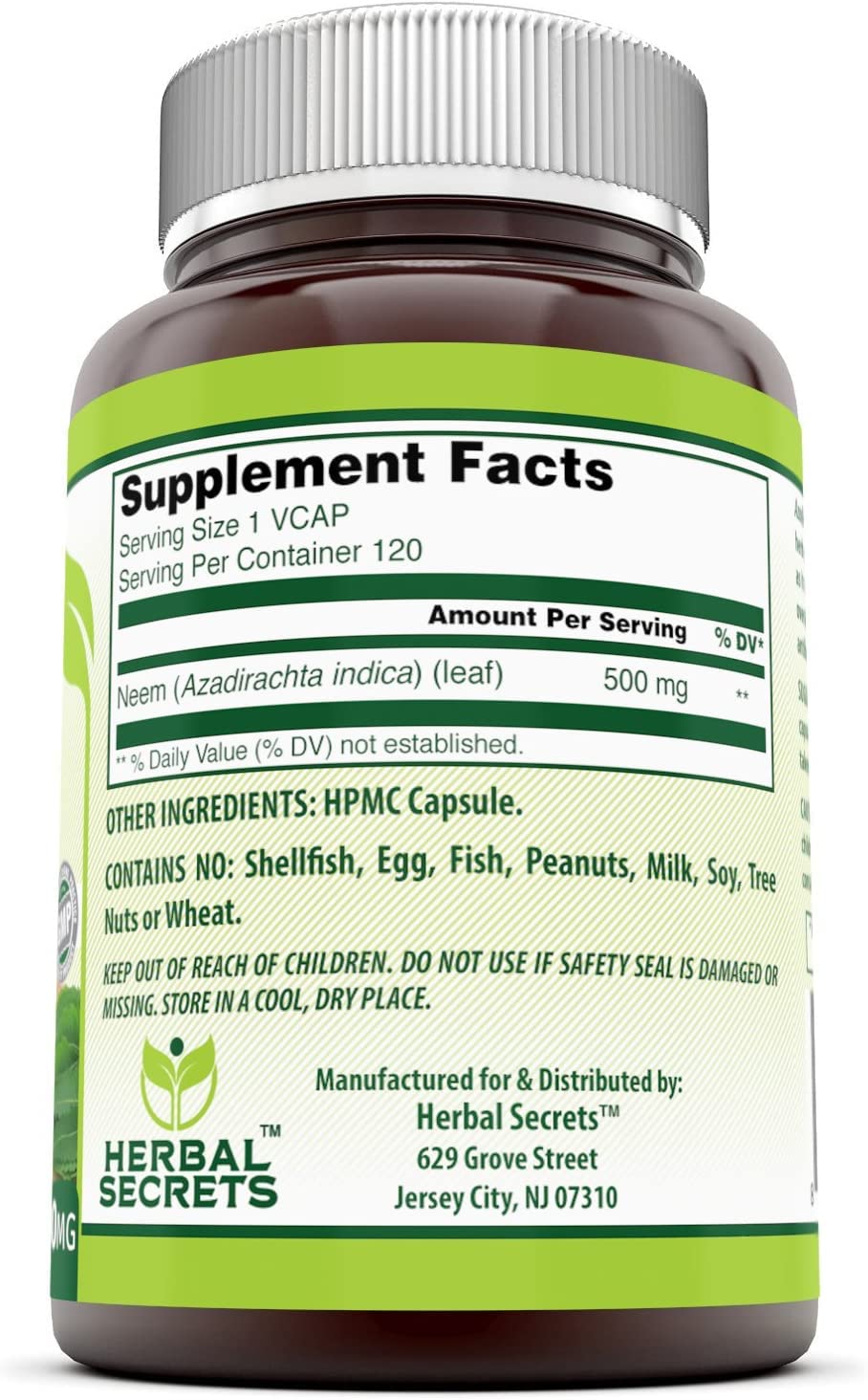 Herbal Secrets Neem Supplement Capsule, 1 Count