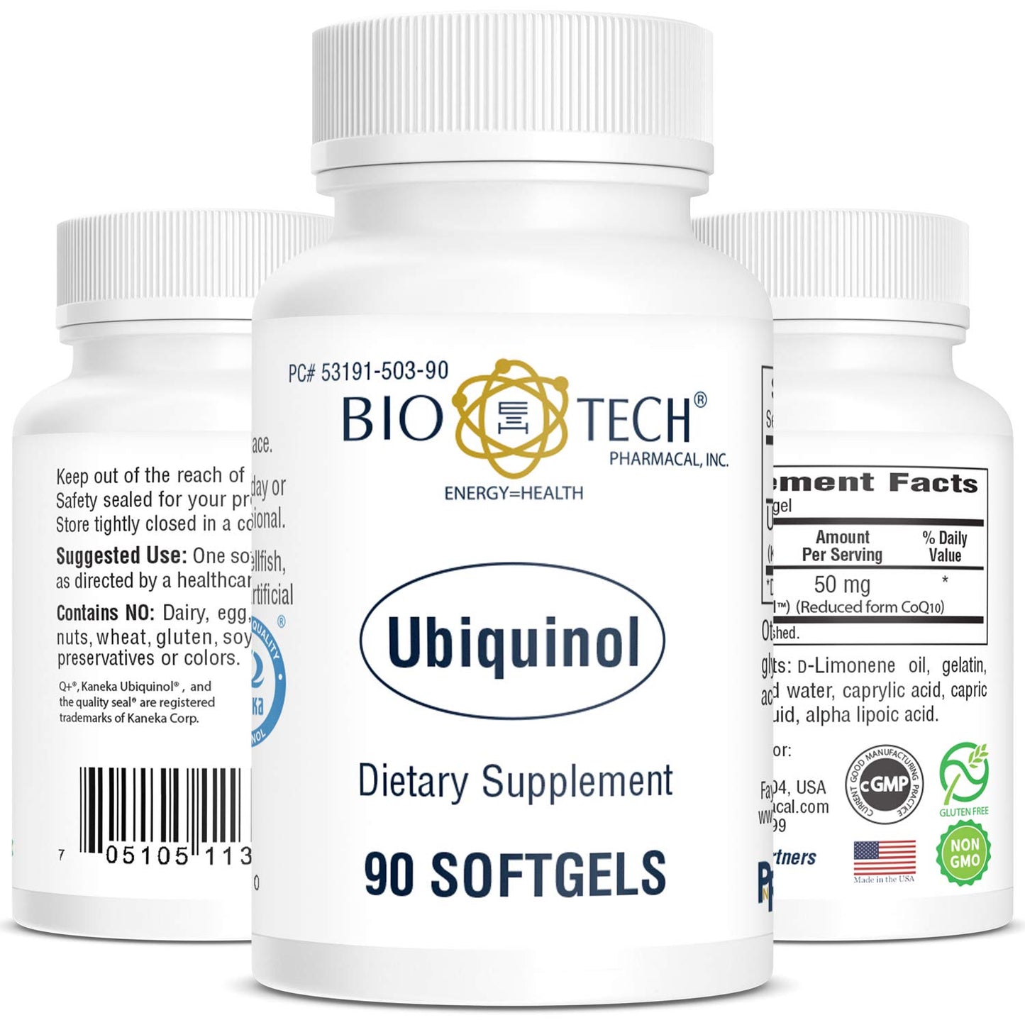 Bio-Tech Pharmacal Ubiquinol (CoQH-CF) Softgels 90