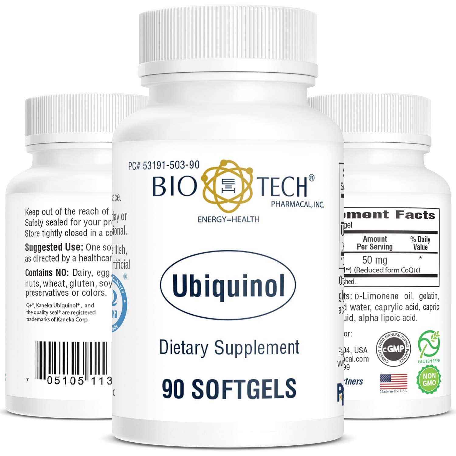 Bio-Tech Pharmacal Ubiquinol (CoQH-CF) Softgels 90