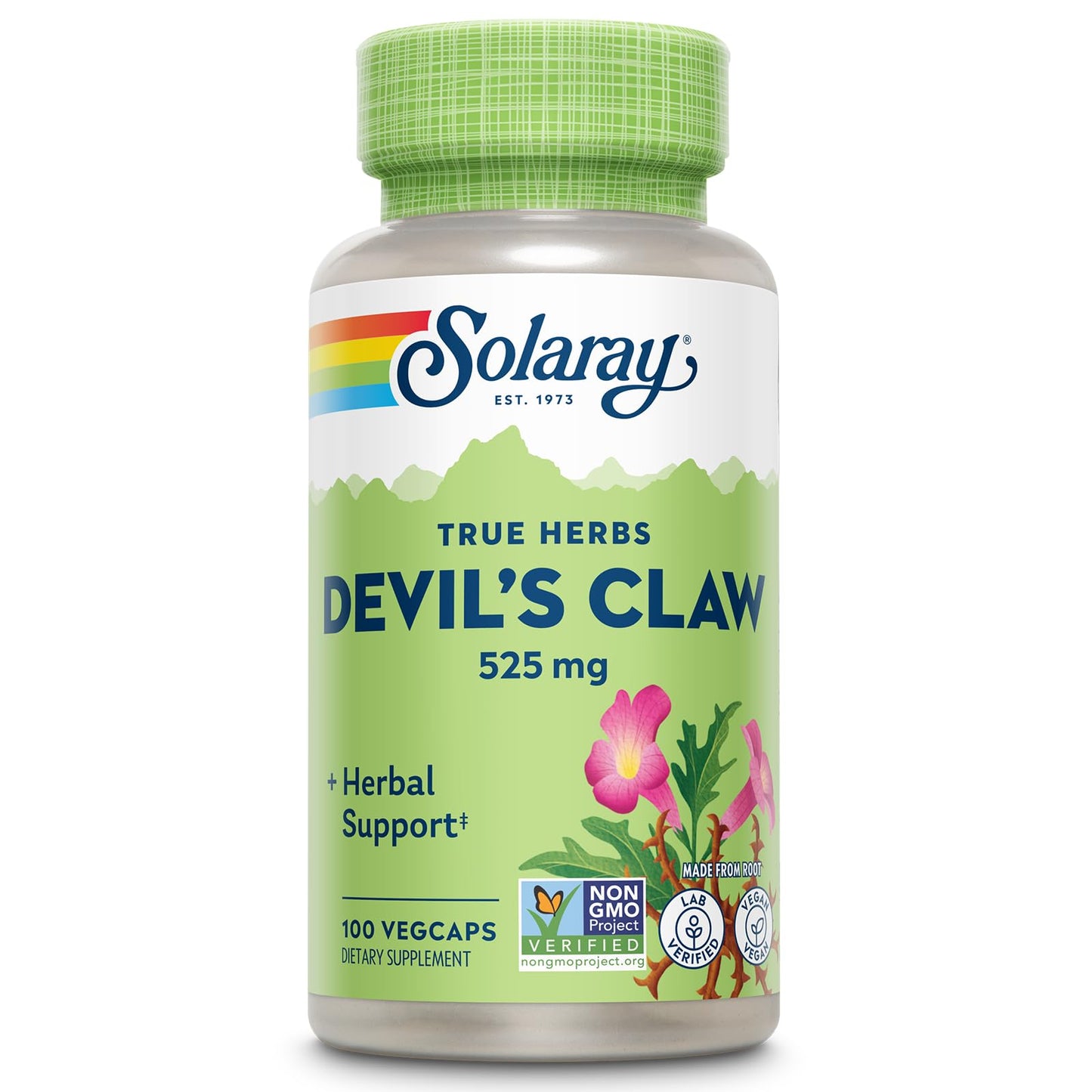 Solaray Devil's Claw Root 525 mg Capsules, 100 Capsules