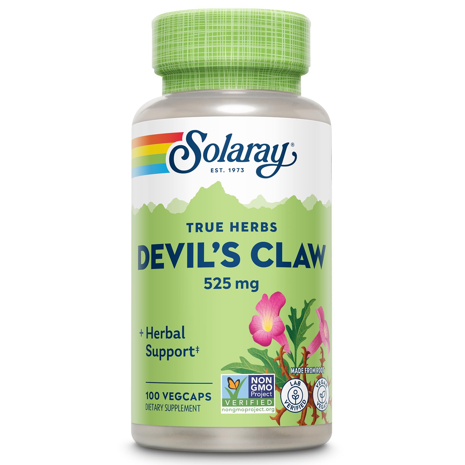 Solaray Devil's Claw Root 525 mg Capsules, 100 Capsules
