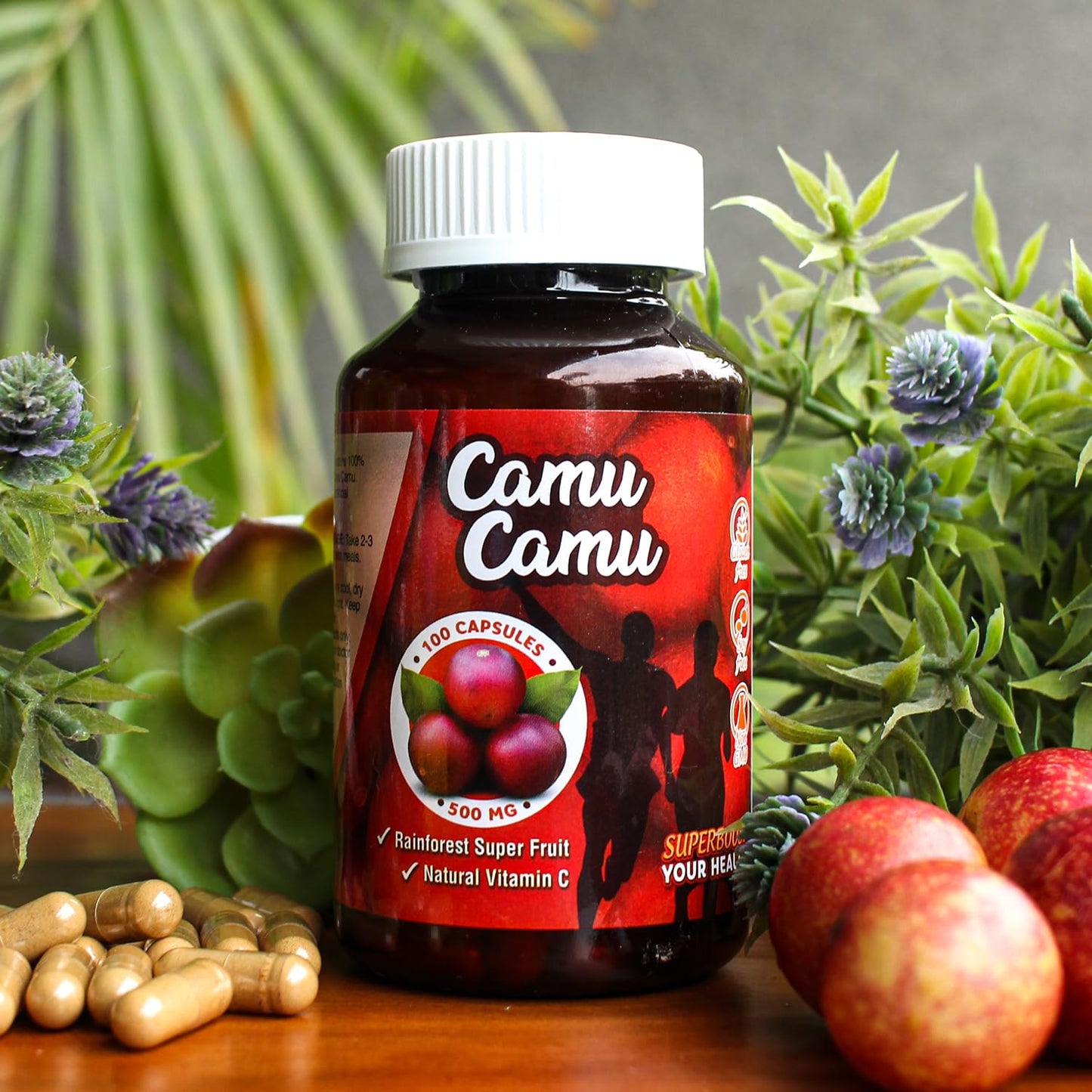 Sikyriah Camu Camu 1000mg Capsules, 100 Count