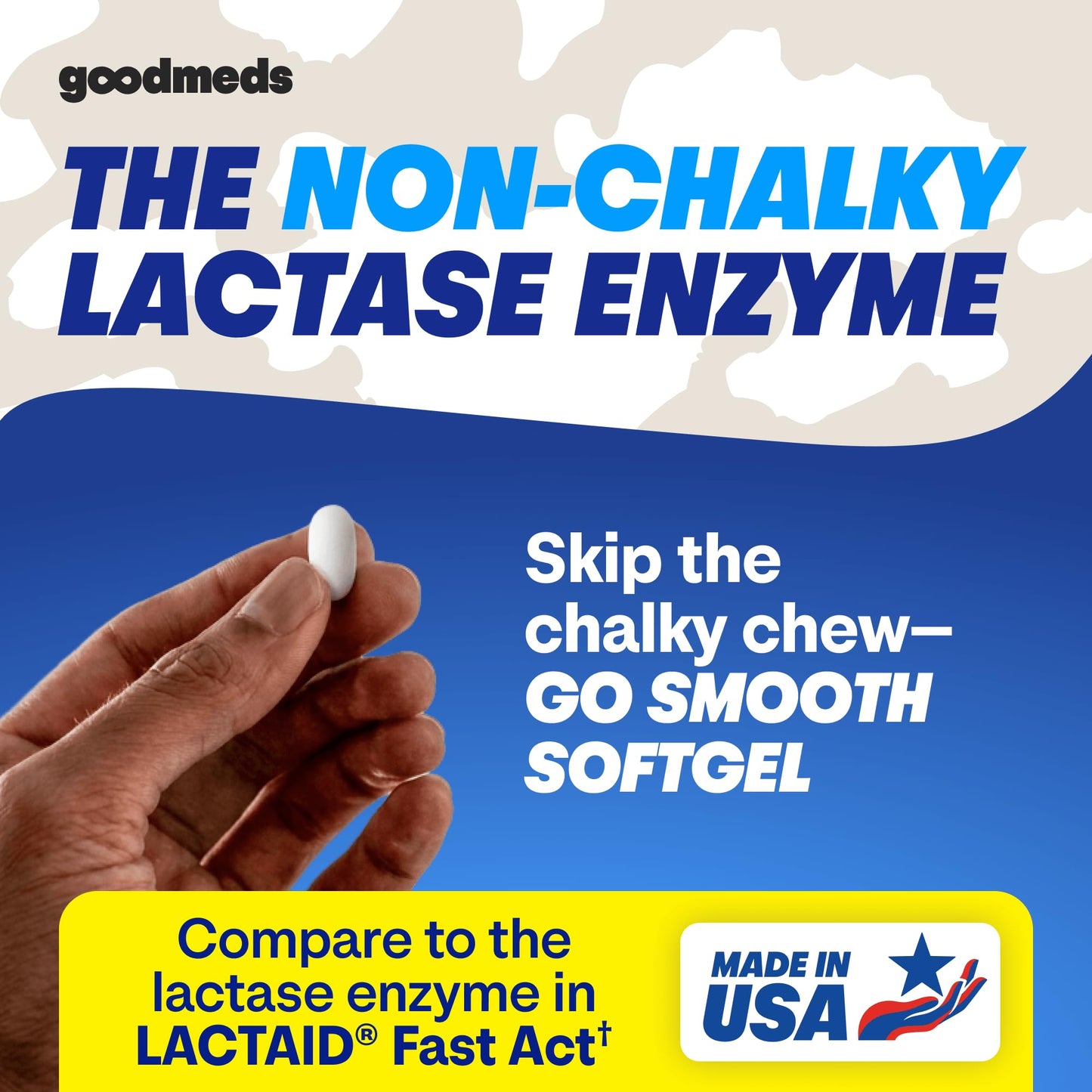 GoodMeds Fast Acting Dairy Relief Lactase Enzymes Softgels, 90