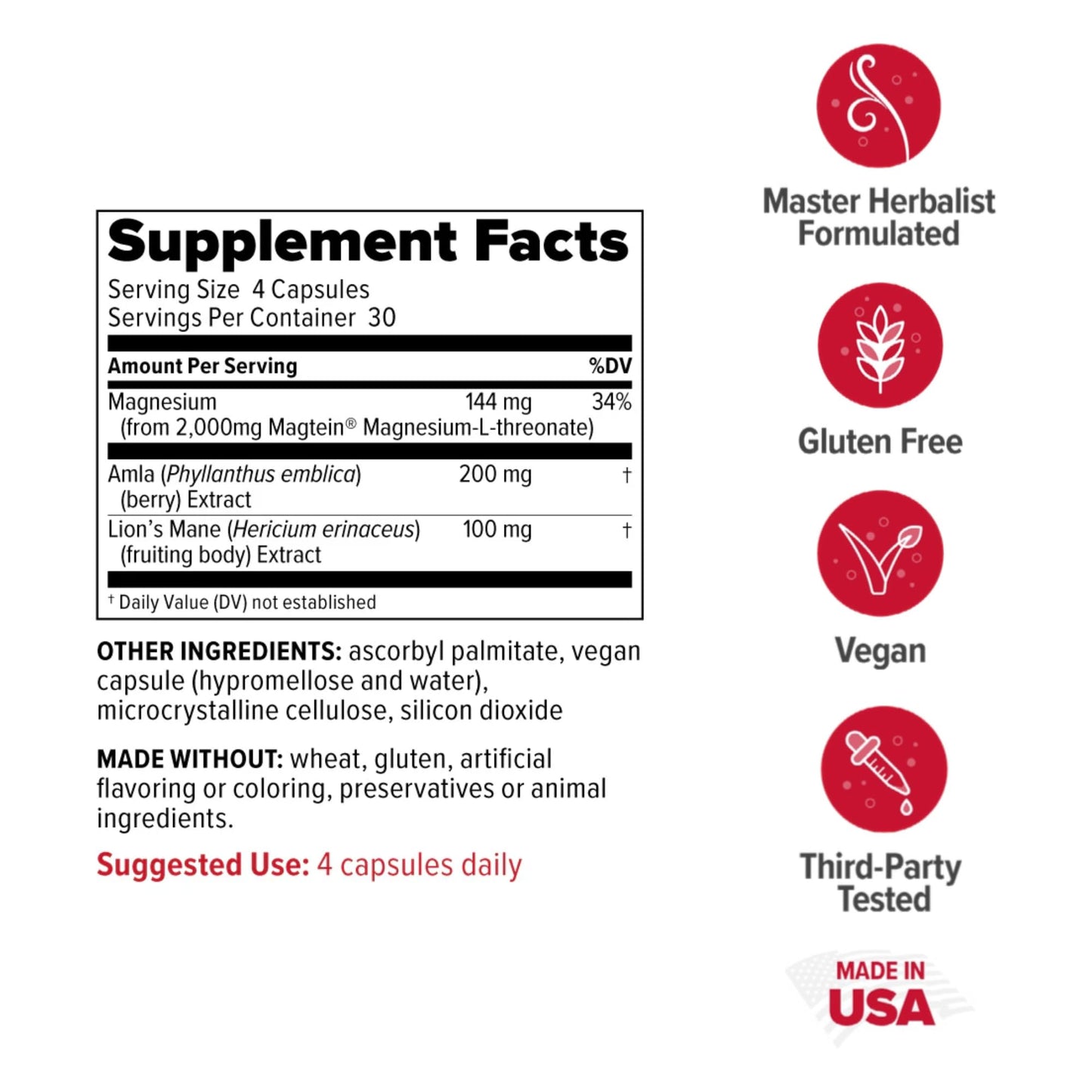 Redd Remedies Brain Awakening Capsule 120 Count