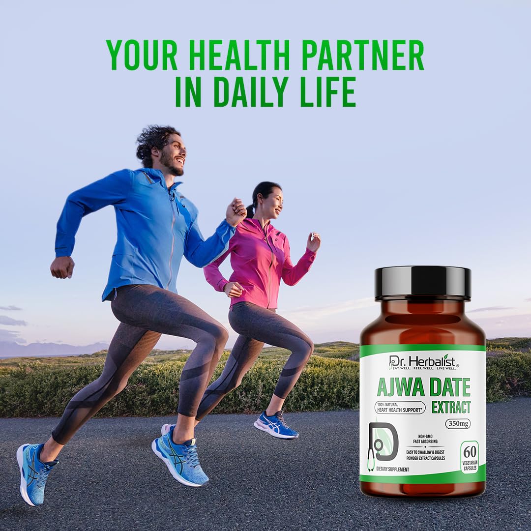 Dr. HERBALIST Ajwa Date Extract 350mg Capsules 60 Count