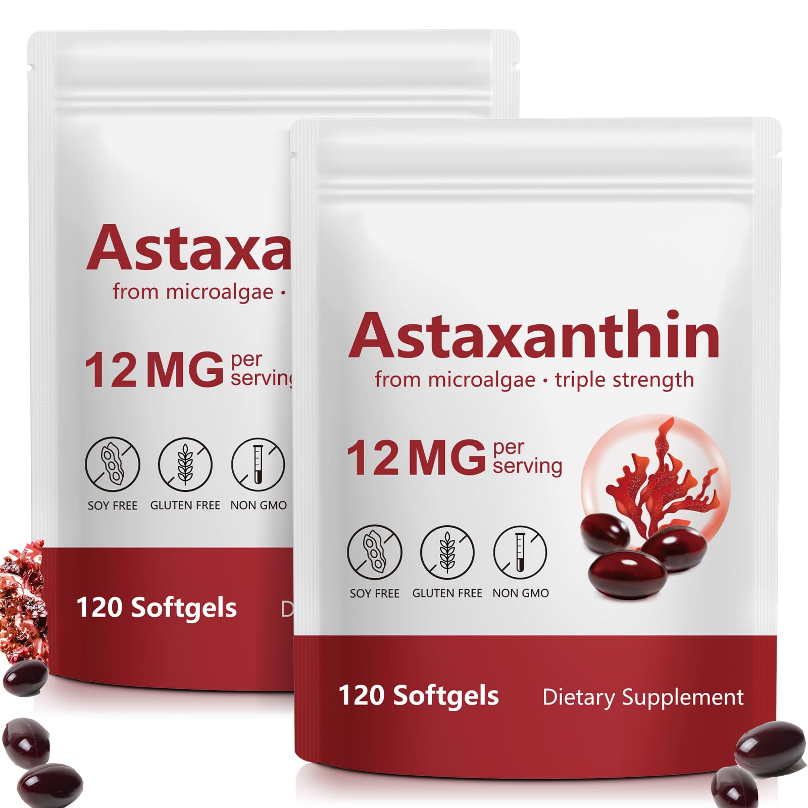 SDJUFEI Astaxanthin Gummies 12mg, 5.29 oz