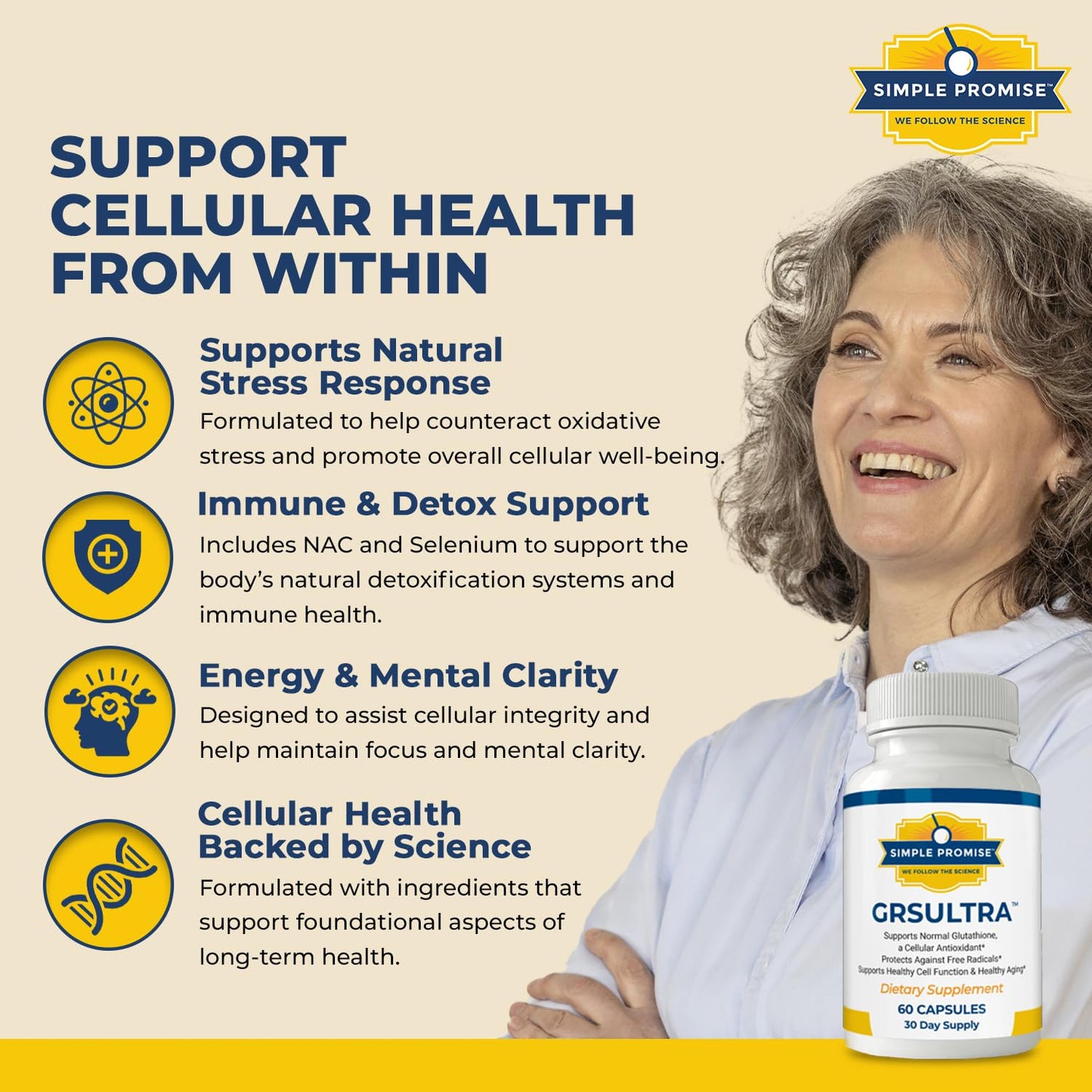 Simple Promise GRS Ultra Glutathione Capsules 60 Count