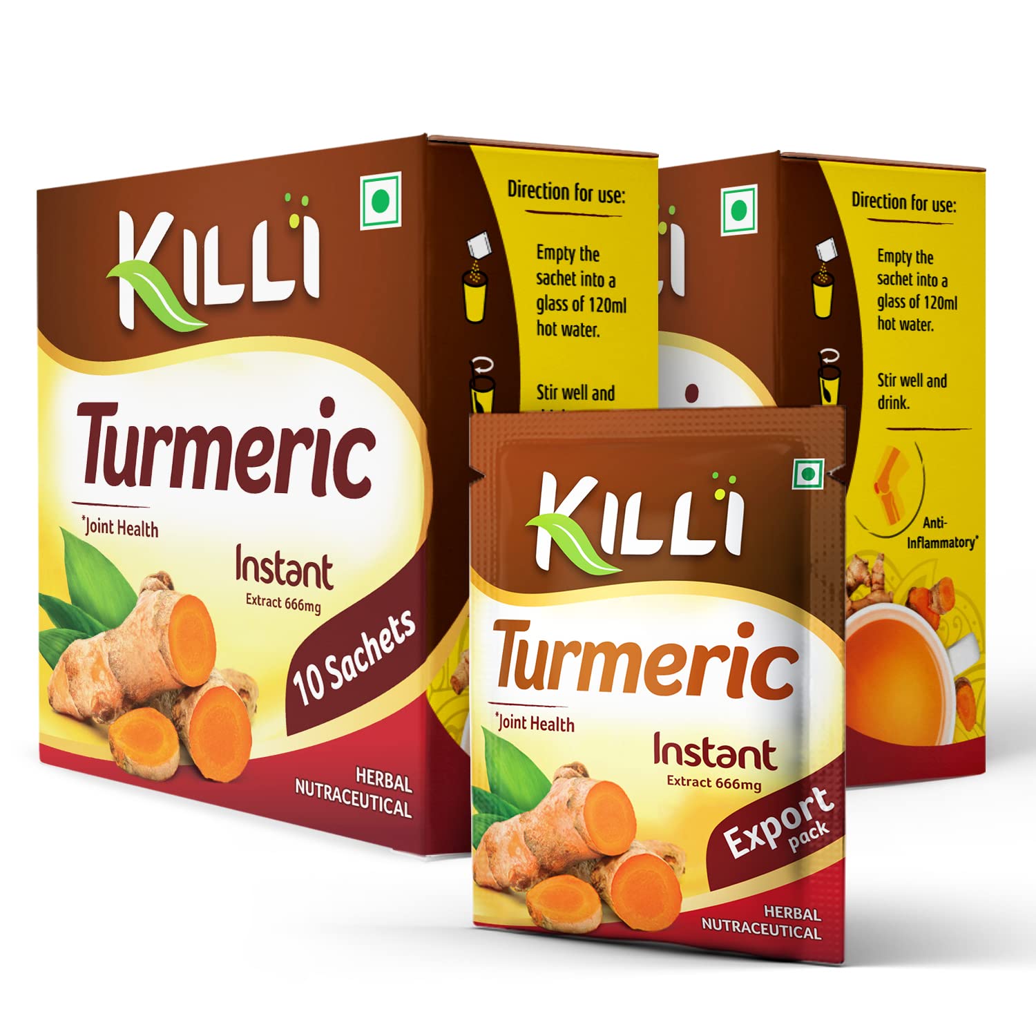 KILLI Turmeric Instant Extract Powder 0.7055 oz (Pack of 2)