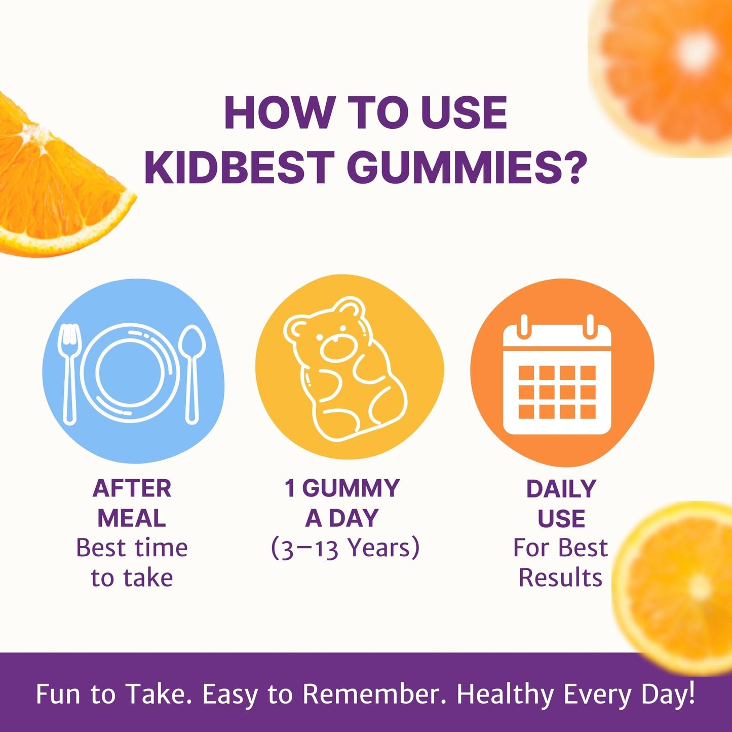 HealthBest Kidbest Vitamin C + Zinc Gummies for Kids 30 Gummies