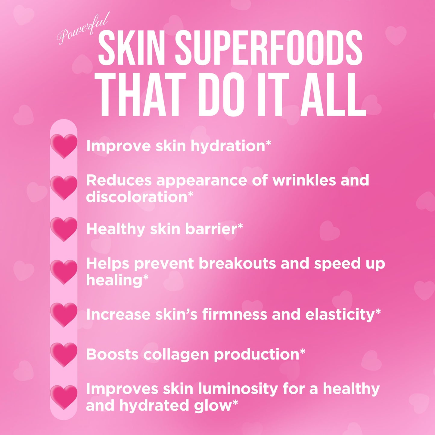 It Girl Vitamins Skin Gummies for Women - Beauty Vitamin Gummy with Sea Moss, Multi Collagen Peptides, CoQ10, Retinol, Vegan Colostrum, L-Glutathione & Antioxidants for Hydrated, Clear, Acne Free, Glowing Skin, 60 Gummies