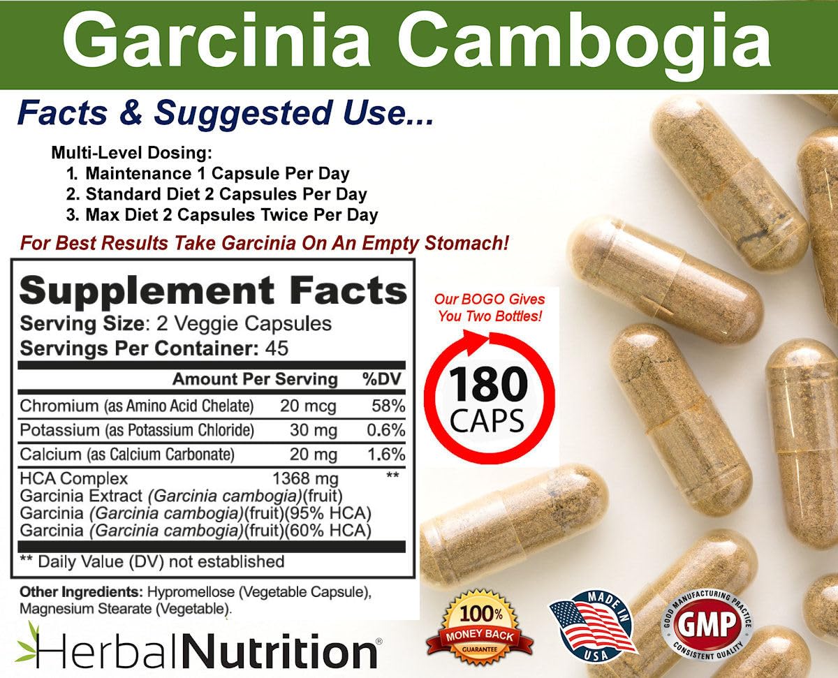Herbal Nutrition Garcinia Cambogia Capsules, 2-Pack