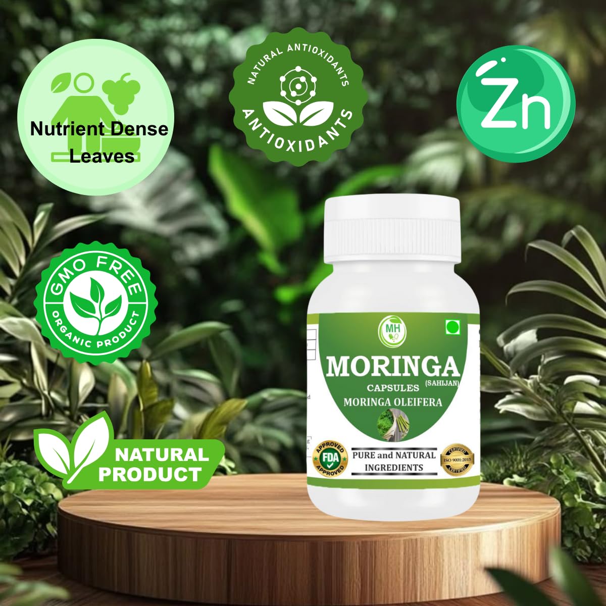 Morsan Healthcare Organic Moringa Capsules 60 Capsules
