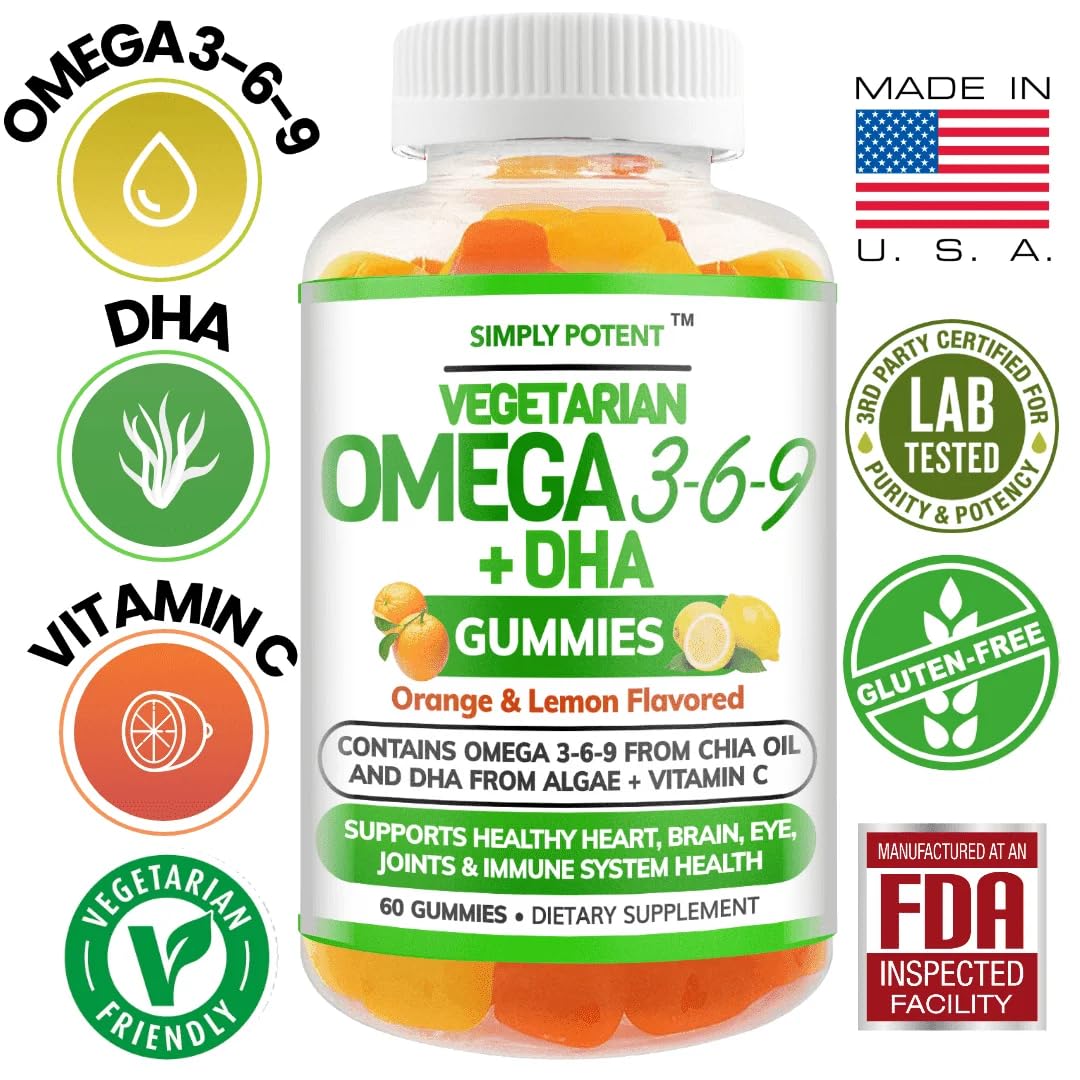 Simply Potent Omega 3 Fish Oil Gummies 60 Count