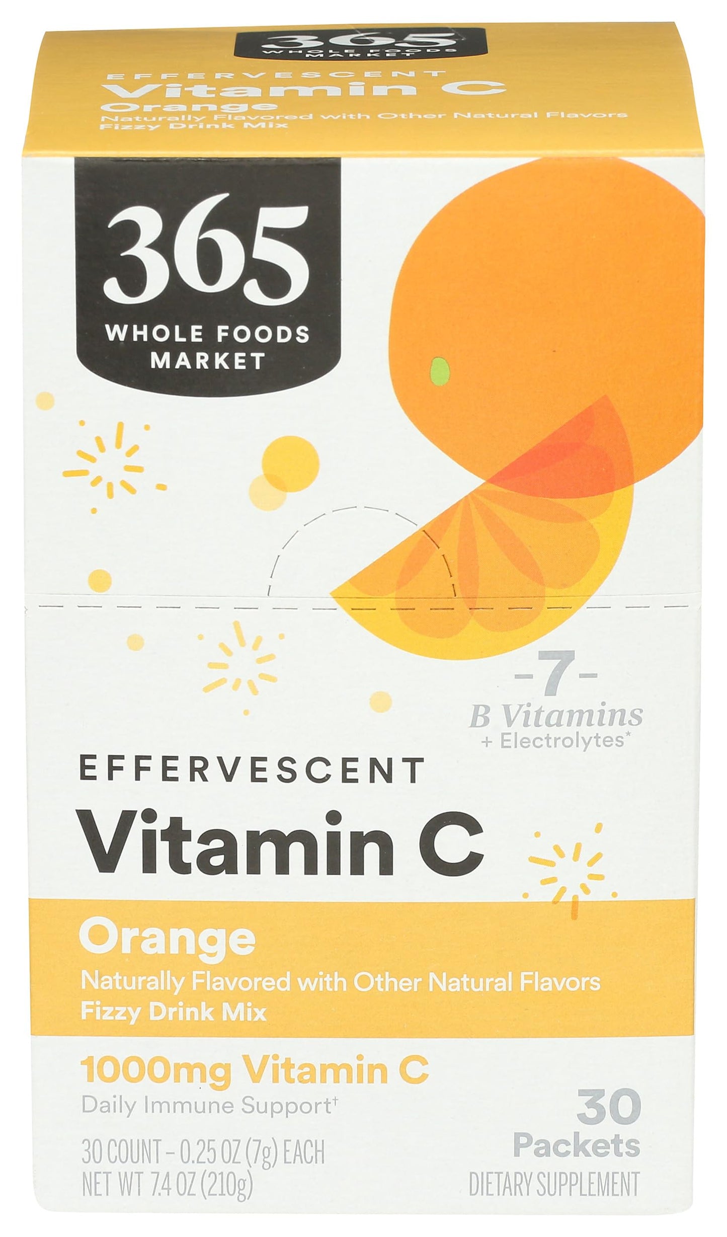 365 by Whole Foods Market Effervescent C Powder Orange, 30 Count