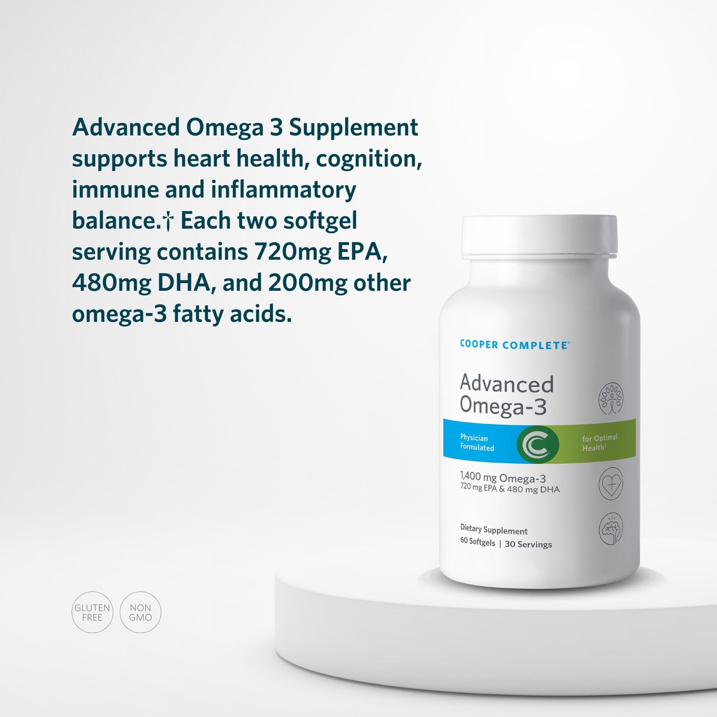 Cooper Complete Advanced Omega-3 Fish Oil Softgels 180 Count