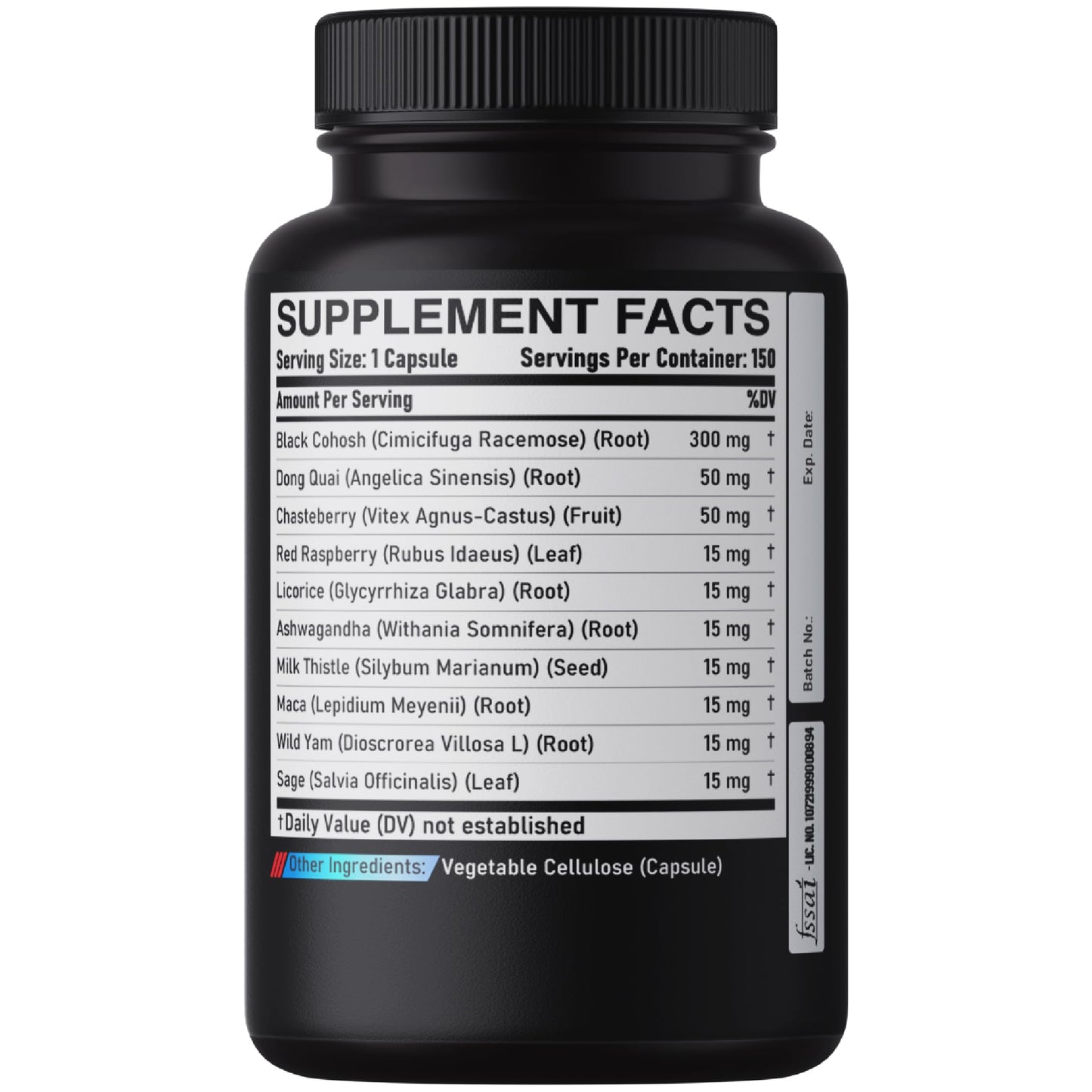 DEDICAD 12in1 Black Cohosh Menopause Support, 150 Capsules