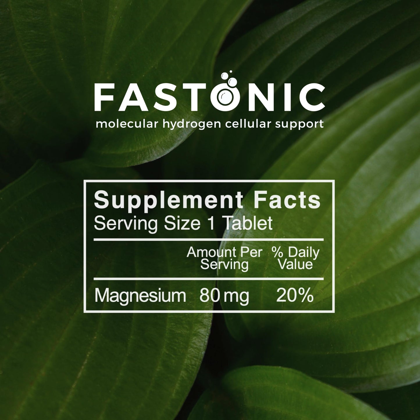 True Cellular Formulas Fastonic Molecular Hydrogen Supplement 60 Tablets