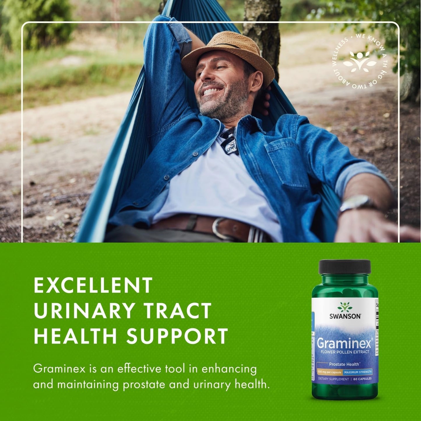 Swanson Maximum Strength Graminex Flower Pollen Extract 120 Capsules