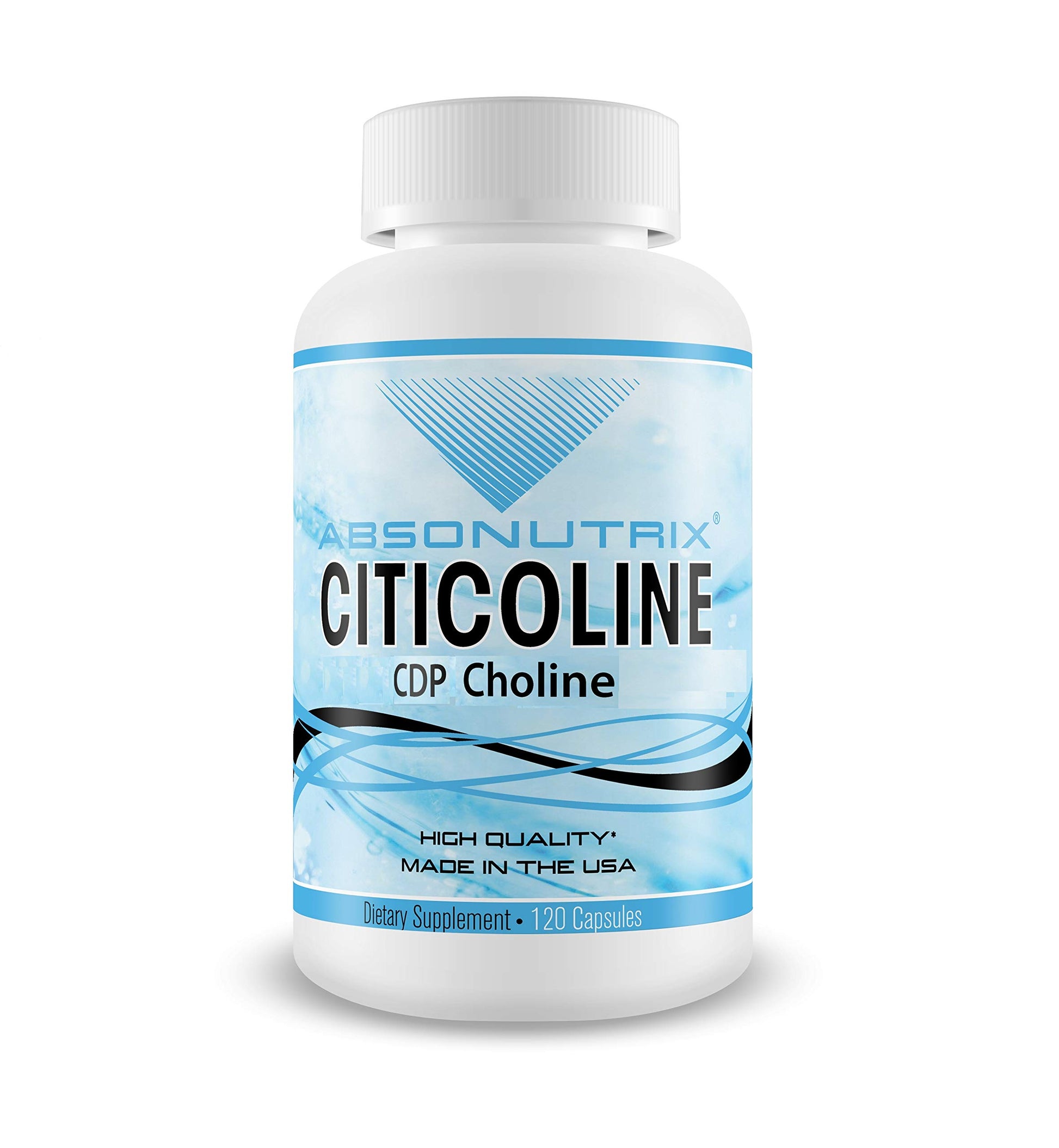 Absonutrix Citicoline CDP Choline 530mg Capsules, 1 Count
