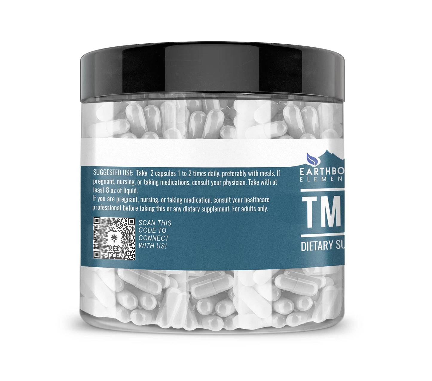 Earthborn Elements TMG Betaine Anhydrous Trimethylglycine Capsules 200 Capsules