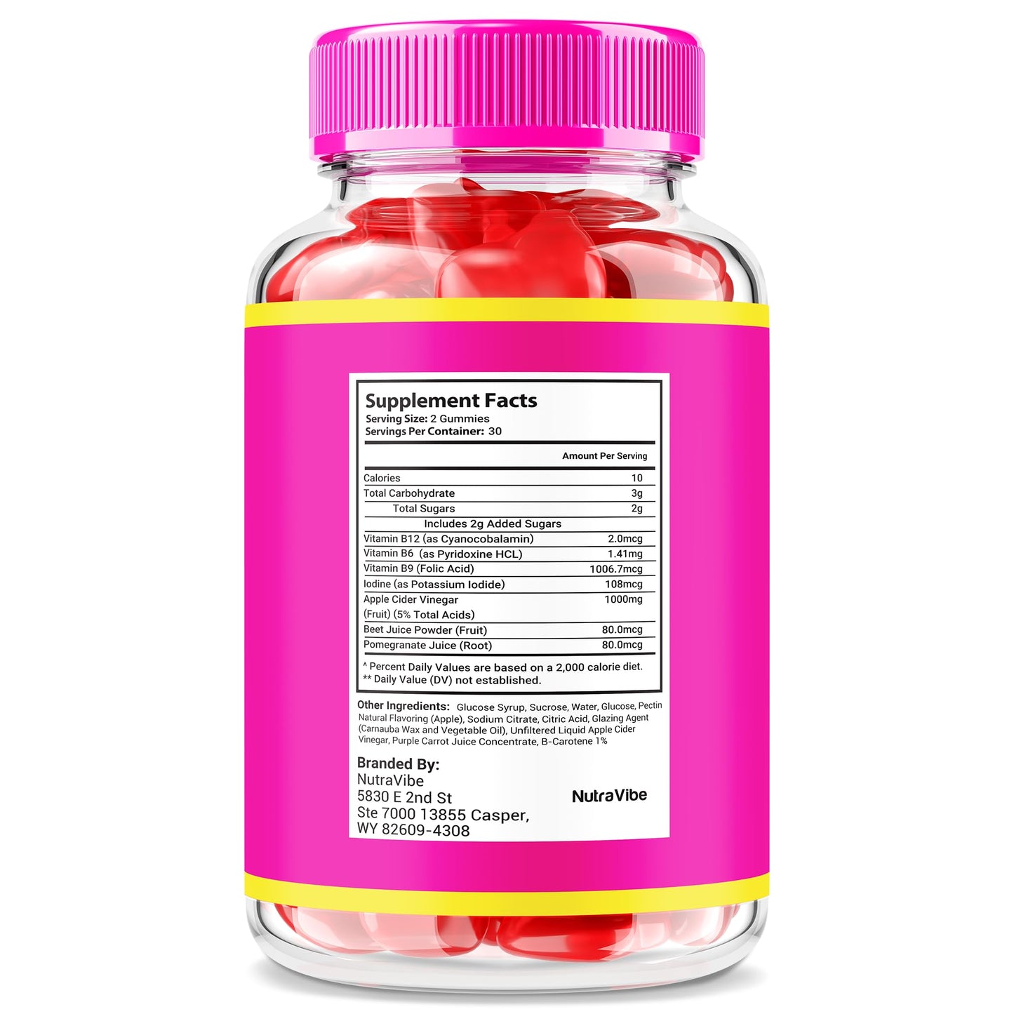 NutraVibe Himalayan Burn Pro Gummies – Natural Pink Salt Formula, 120 Gummies