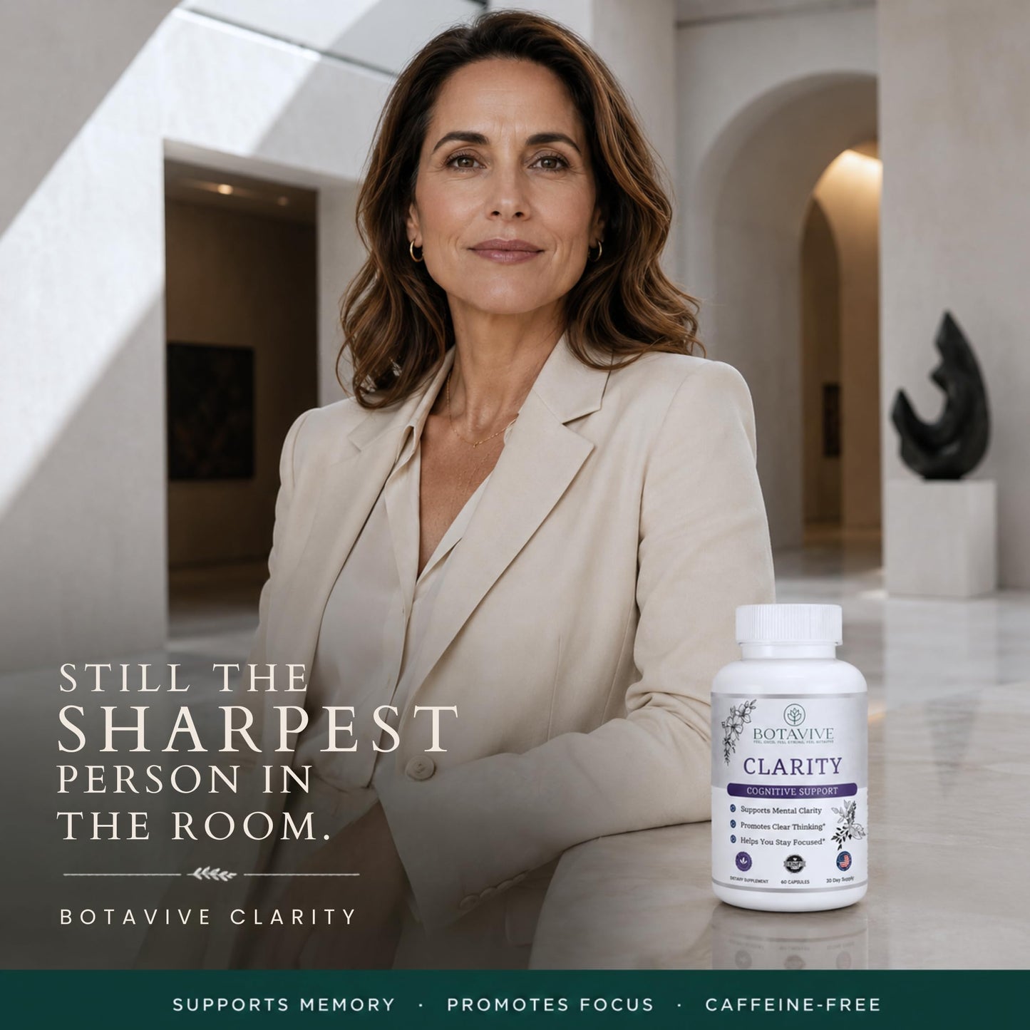 Botavive Clarity Menopause Support Supplement – Brain & Mood Formula with DHA, Bacopa & GABA – 60 Capsules