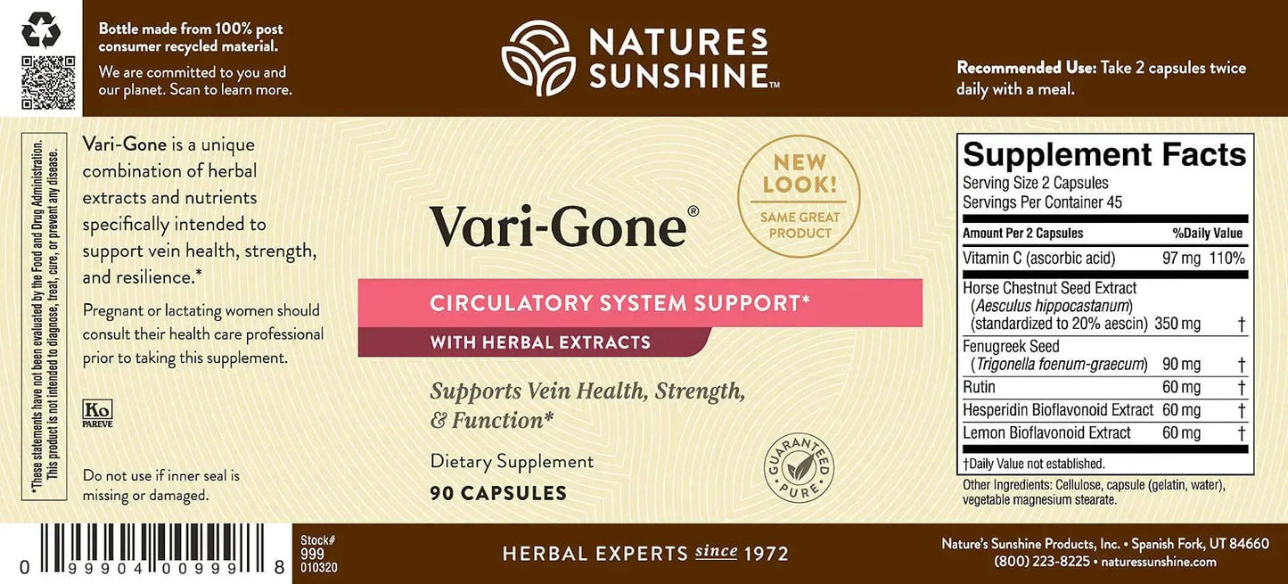 Nature's Sunshine Vari-Gone Capsules, 90 Count