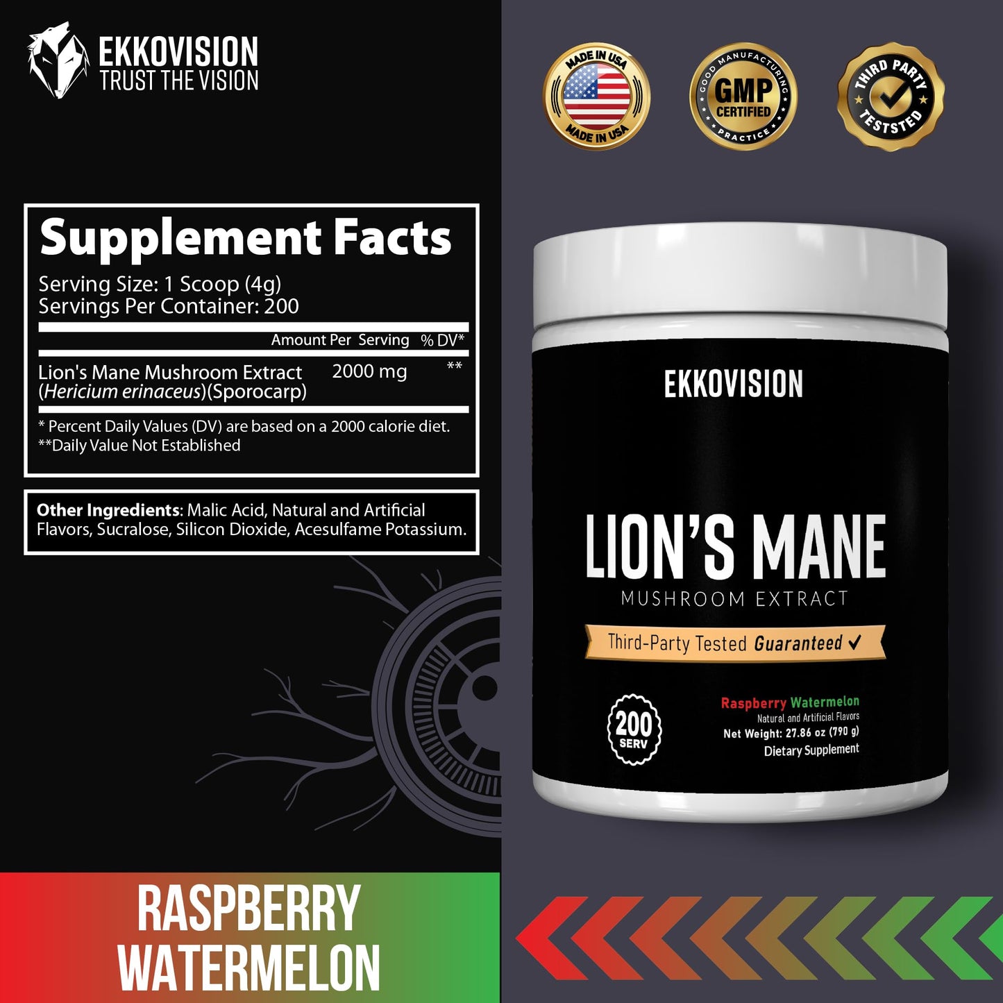 Ekkovision Lions Mane Powder, 14.81 Ounce
