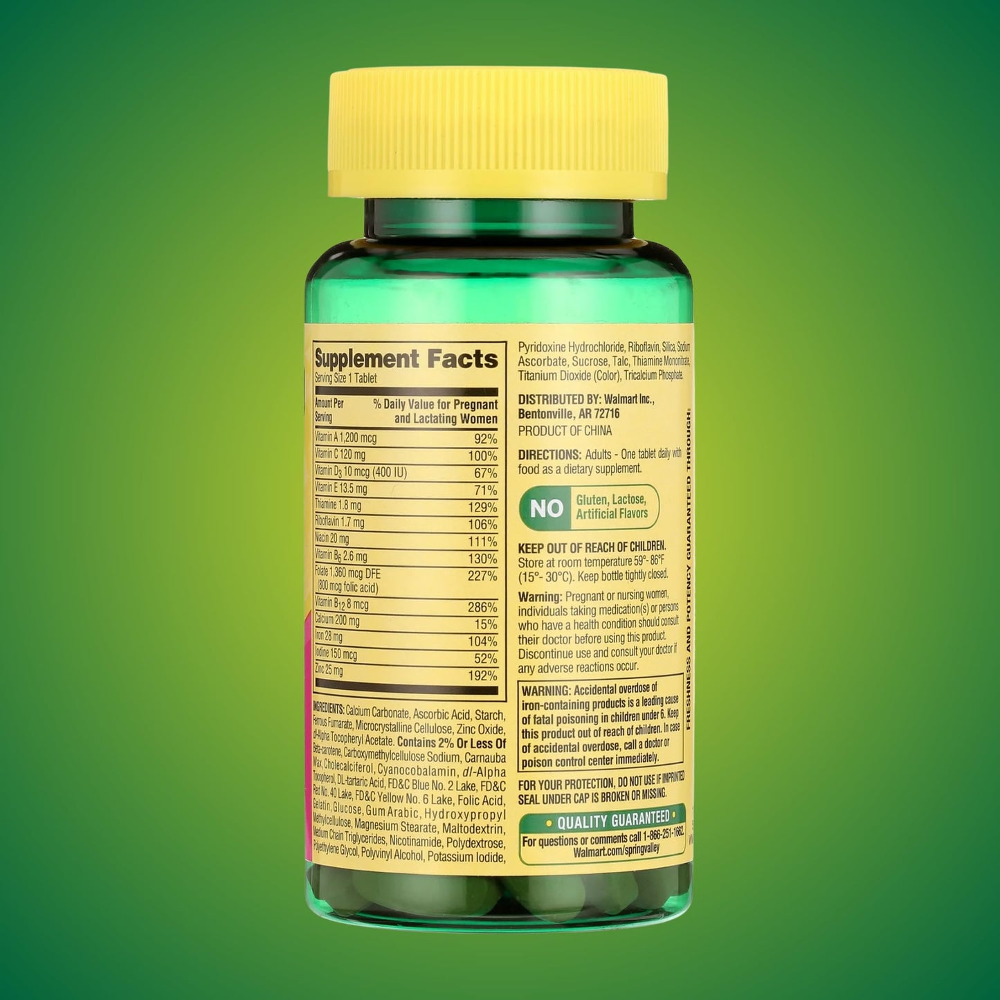 KP+ Prenatal Multivitamin Multimineral for Pregnant or Nursing Women, 100 Tablets