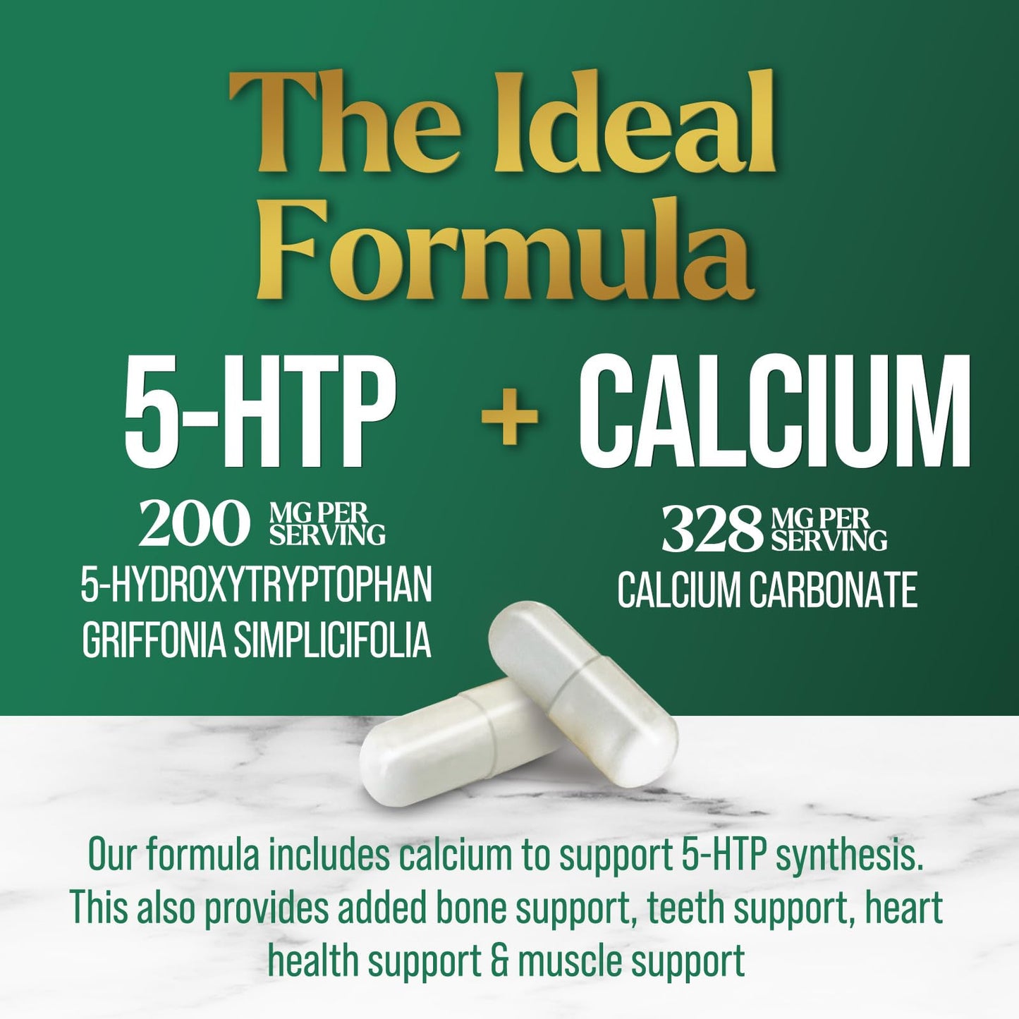 Nature's Nutrition 5-HTP Capsules, 120 Count