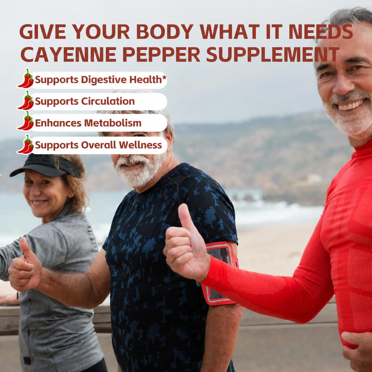 Geloyar Cayenne Pepper Supplements Gummies 60 Count