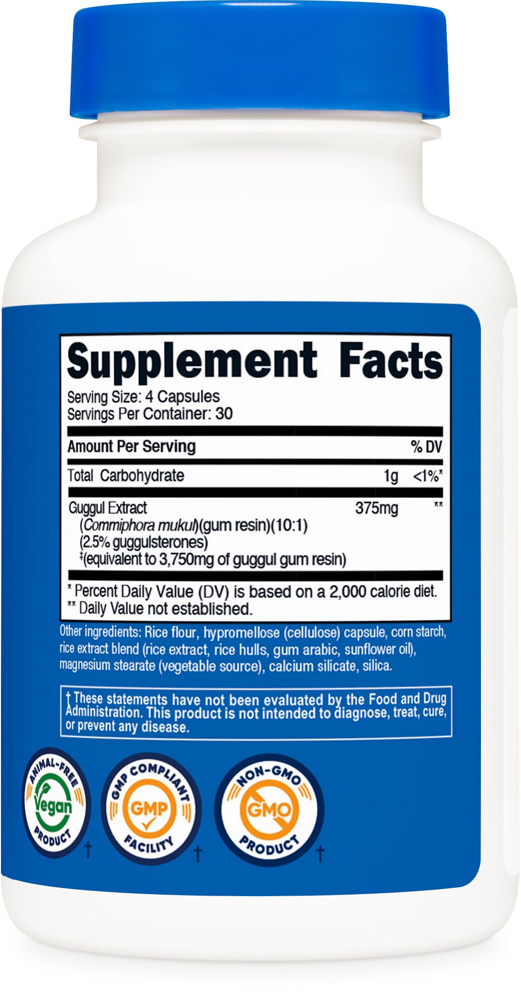 Nutricost Guggul Extract Capsule 120 Count