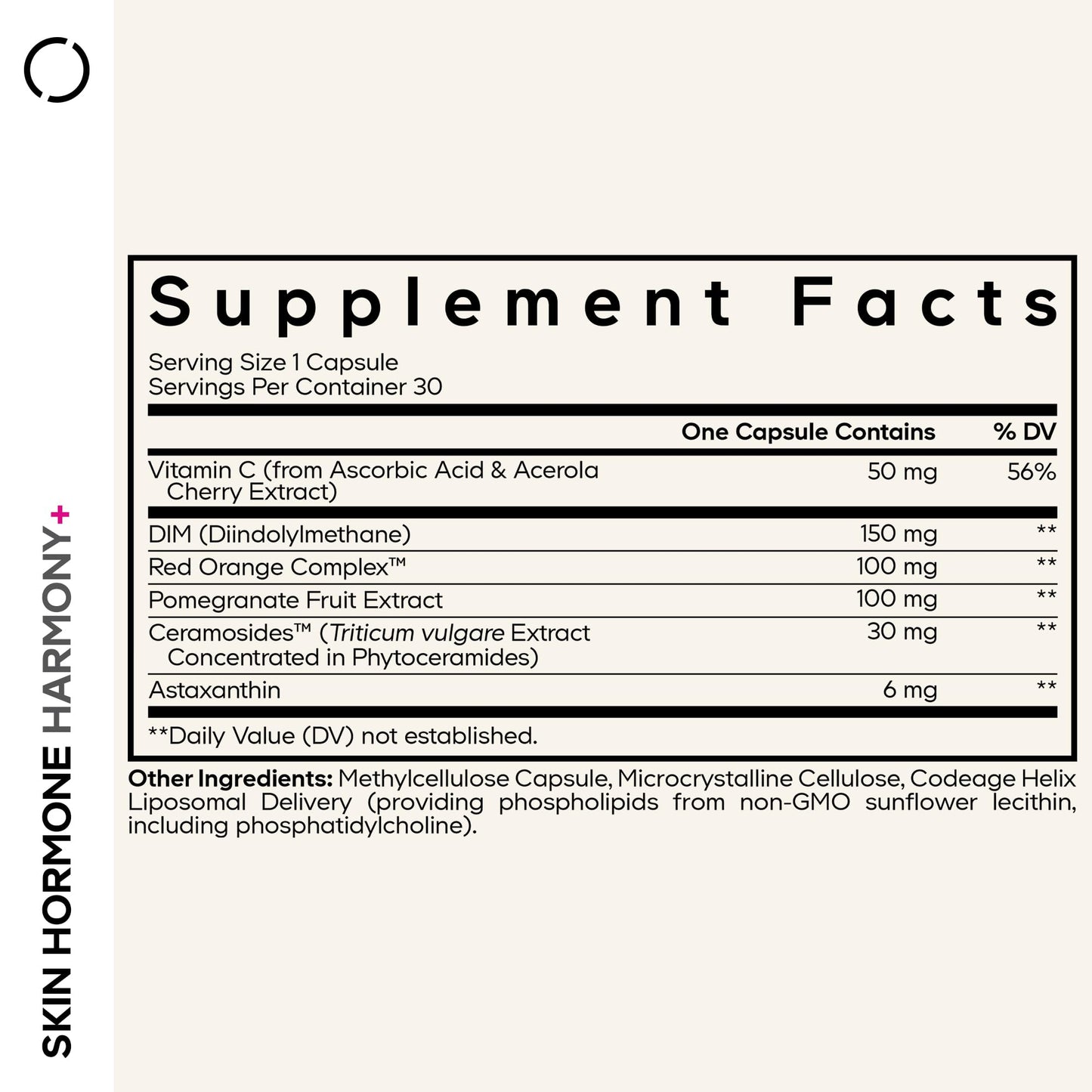 Codeage Skin Hormone Harmony+ Supplement Capsule, 30 Capsules