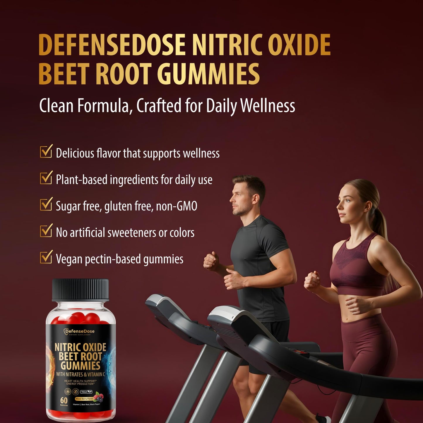 Defense Dose Beet Root Gummies 60 Count