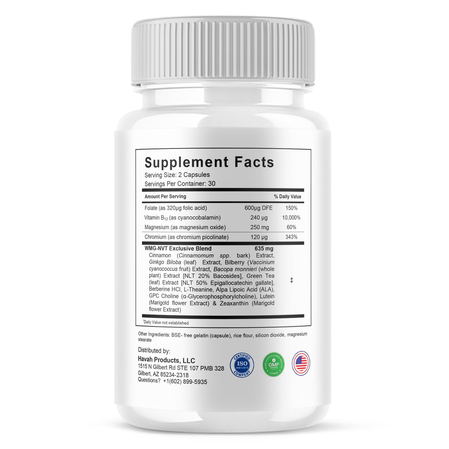 Havah Sleep Lean Health & Wellness Support Capsules, 60 Capsules