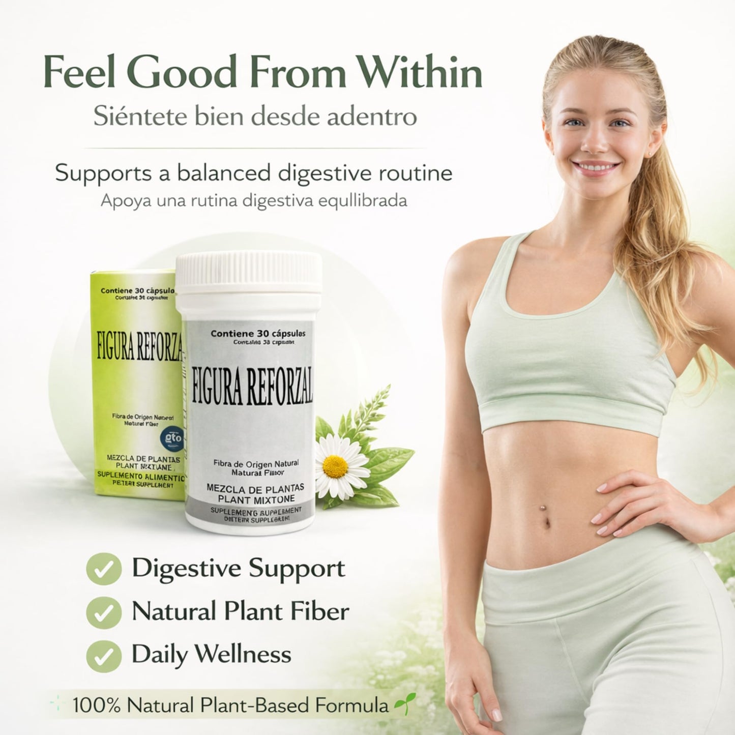 Tu Salud Plus Figura Reforzado Fiber Supplement Capsules 30