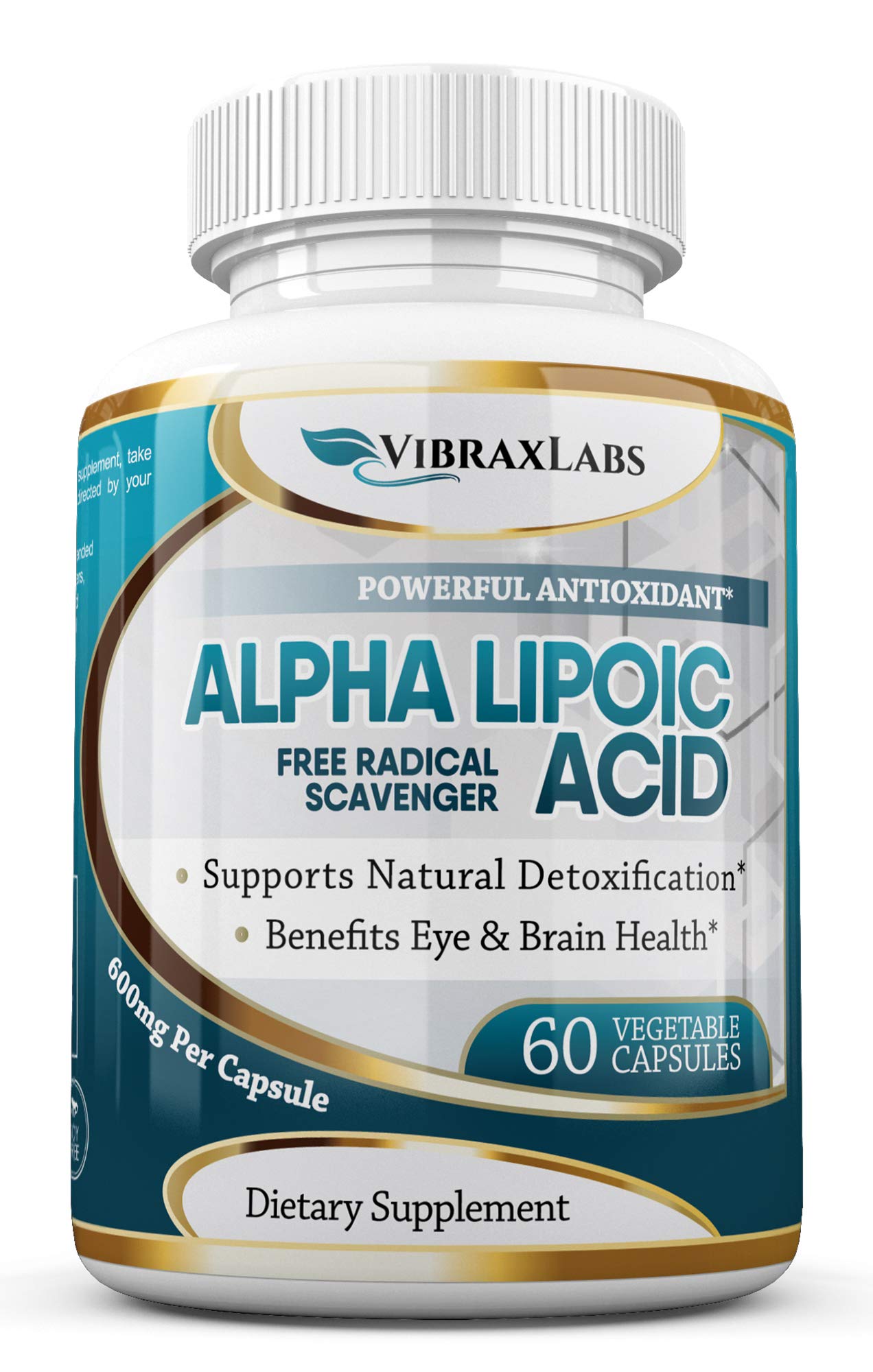 Vibraxlabs Alpha Lipoic Acid 600mg Powder 60 Count