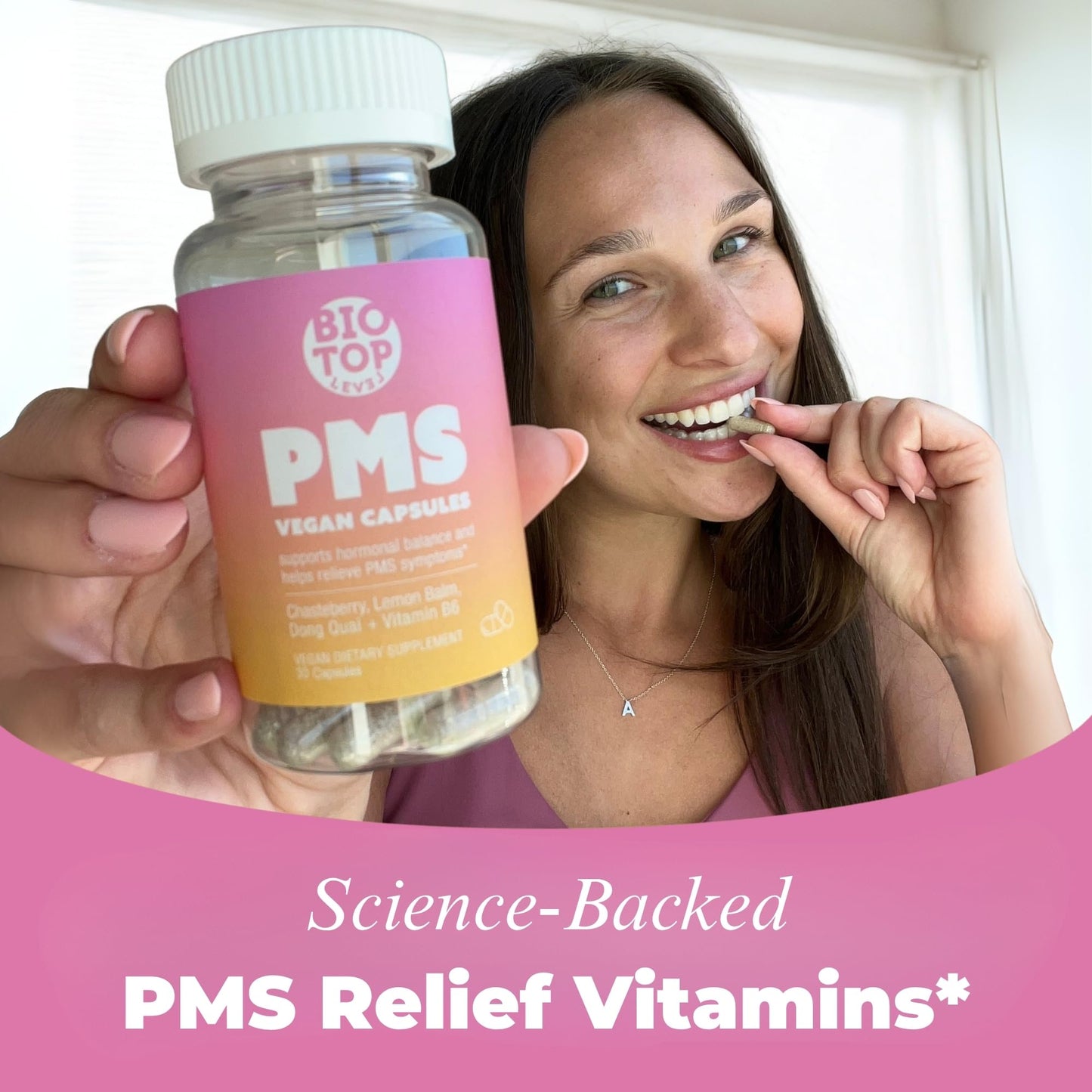BIOTOPLEVEL PMS Support for Women Capsule, 30 Count
